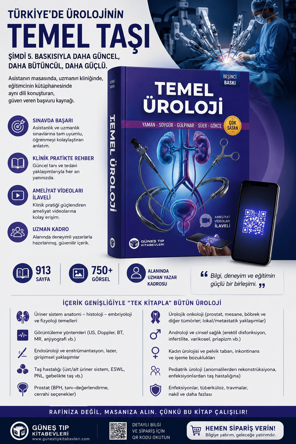 Temel Üroloji 5. Baskı (Ameliyat videoları ilaveli)
