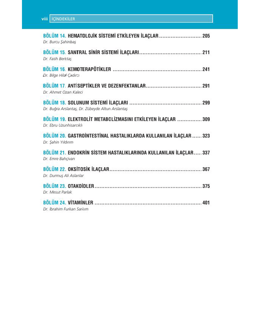 Tıbbi Farmakoloji Akıl Notları
