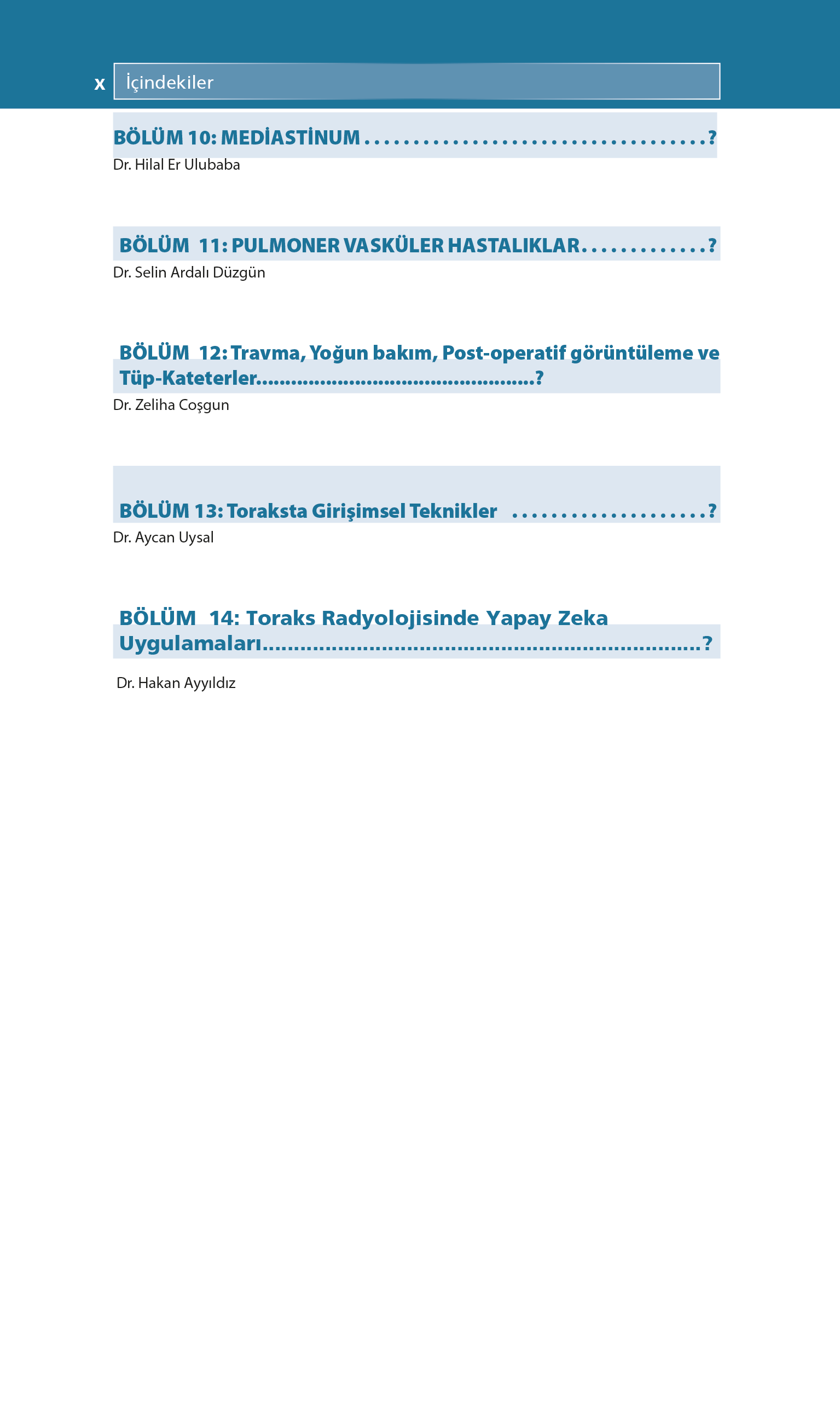 Toraks Radyolojisi Akıl Notları