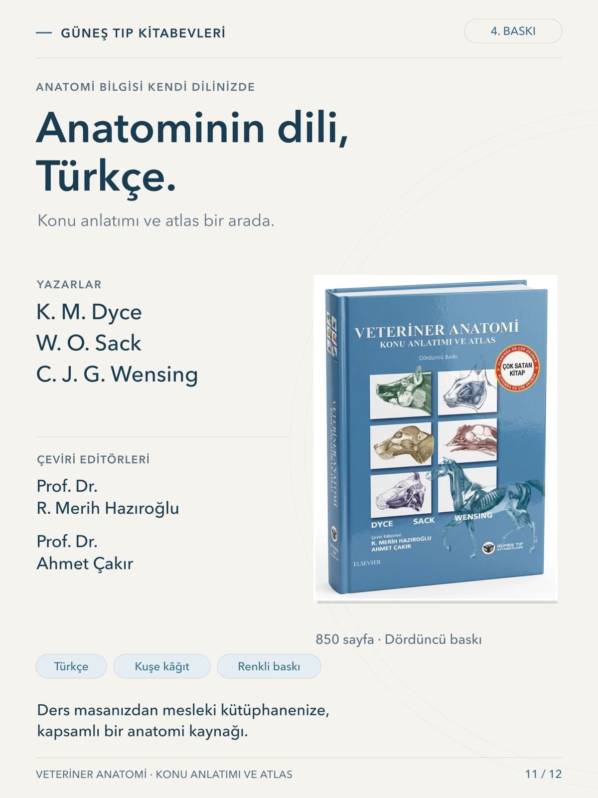 Veteriner Anatomi Konu Anlatımı ve Atlas
