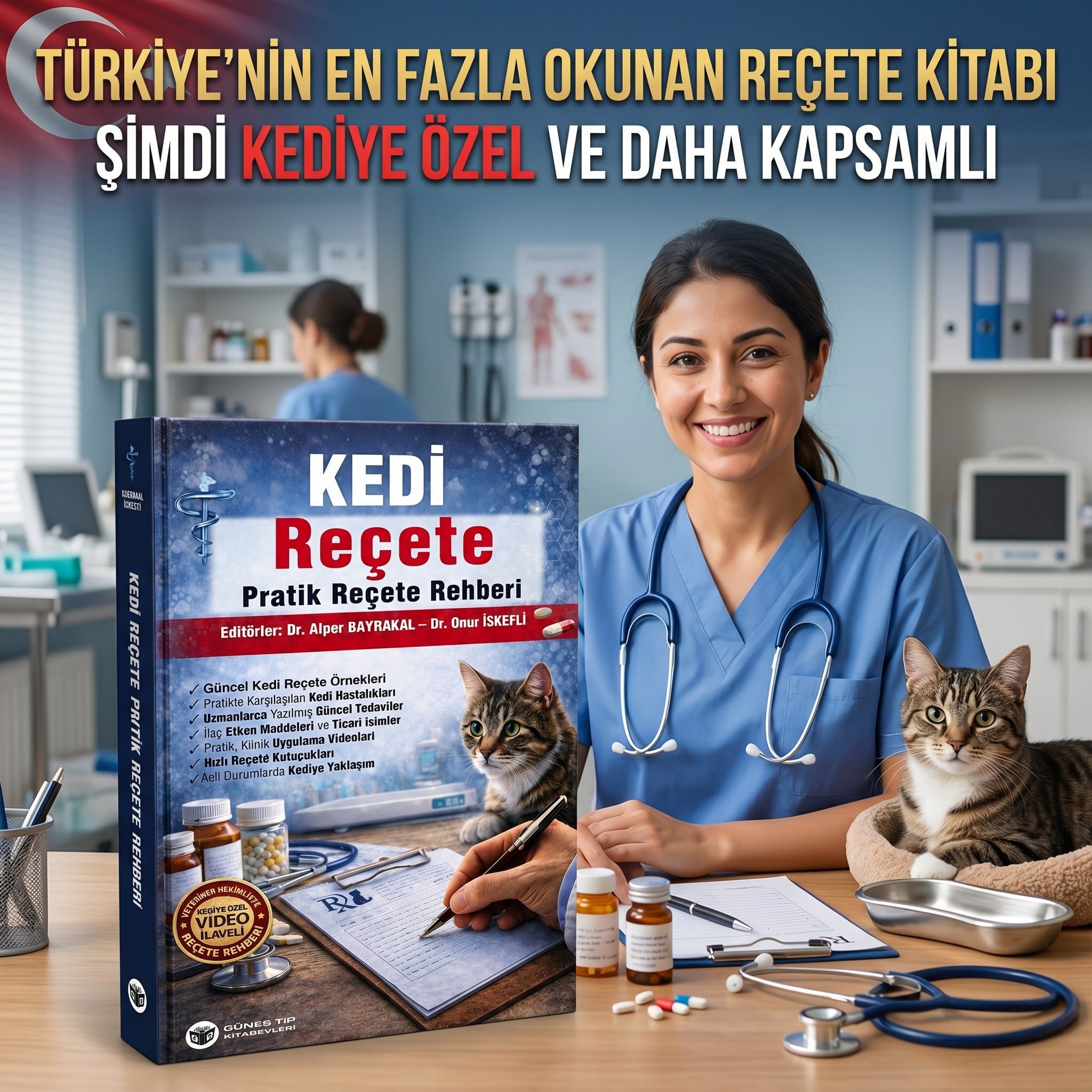 Veteriner Reçete Rehberi - Kedi (QR Kodlu Videolar)