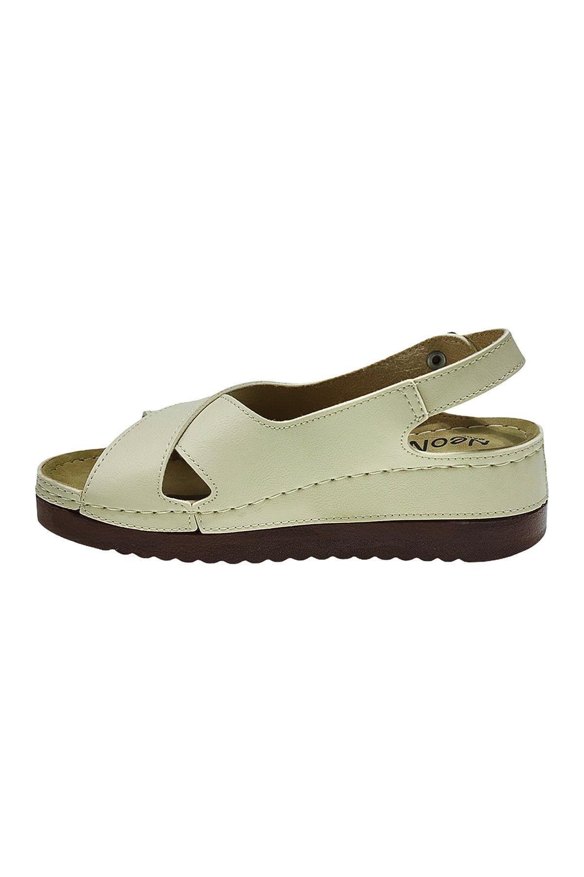 Utari Kadın Ortopedik Şık Konfor Modeli Anatomik Taban Topuklu Günlük Outdoor Sandalet
