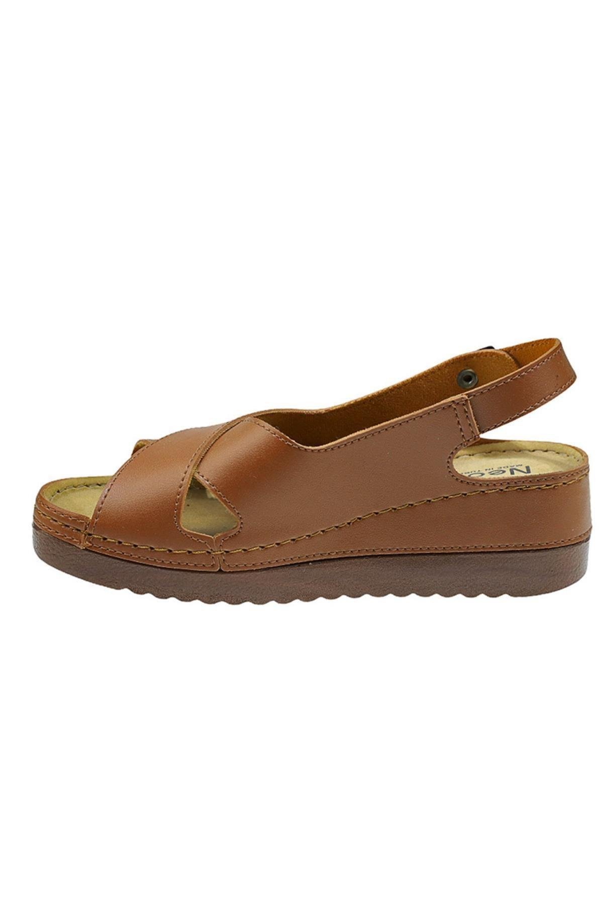 Utari Kadın Ortopedik Şık Konfor Modeli Anatomik Taban Topuklu Günlük Outdoor Sandalet