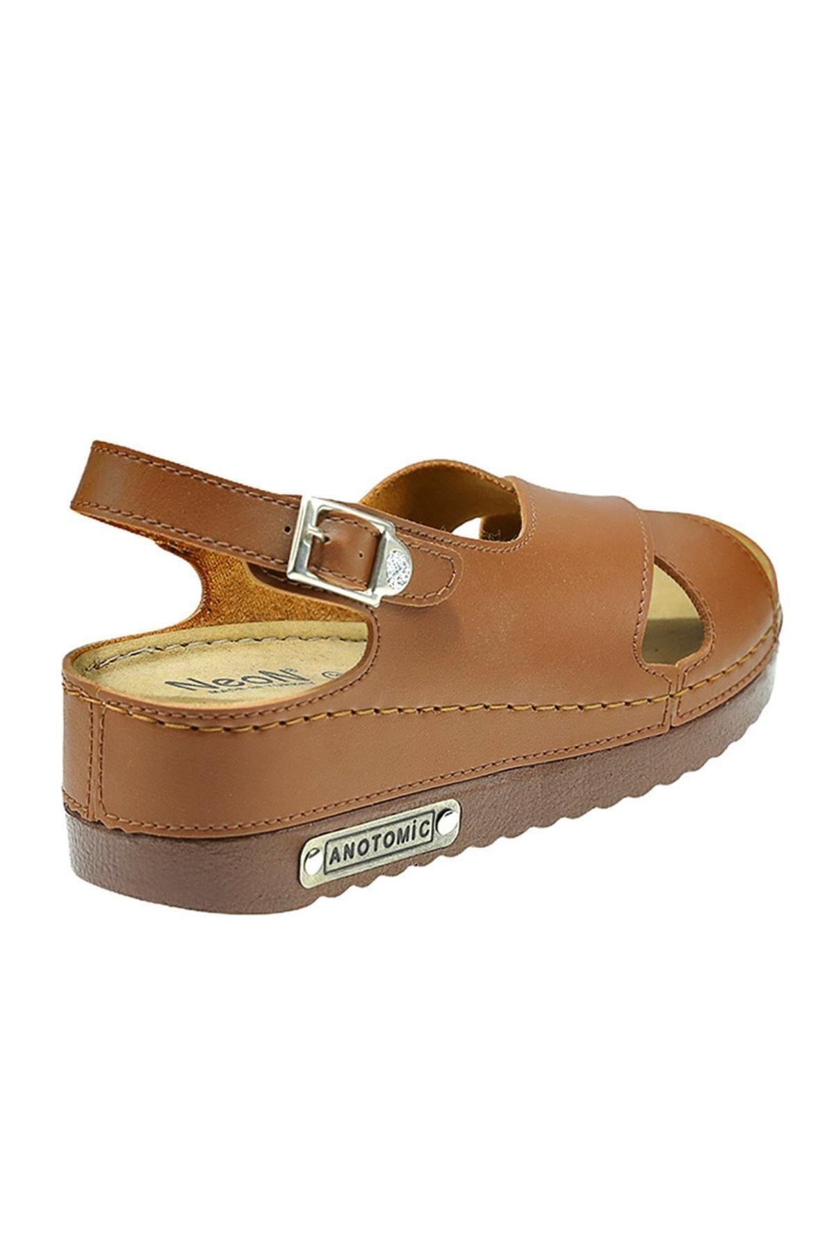 Utari Kadın Ortopedik Şık Konfor Modeli Anatomik Taban Topuklu Günlük Outdoor Sandalet