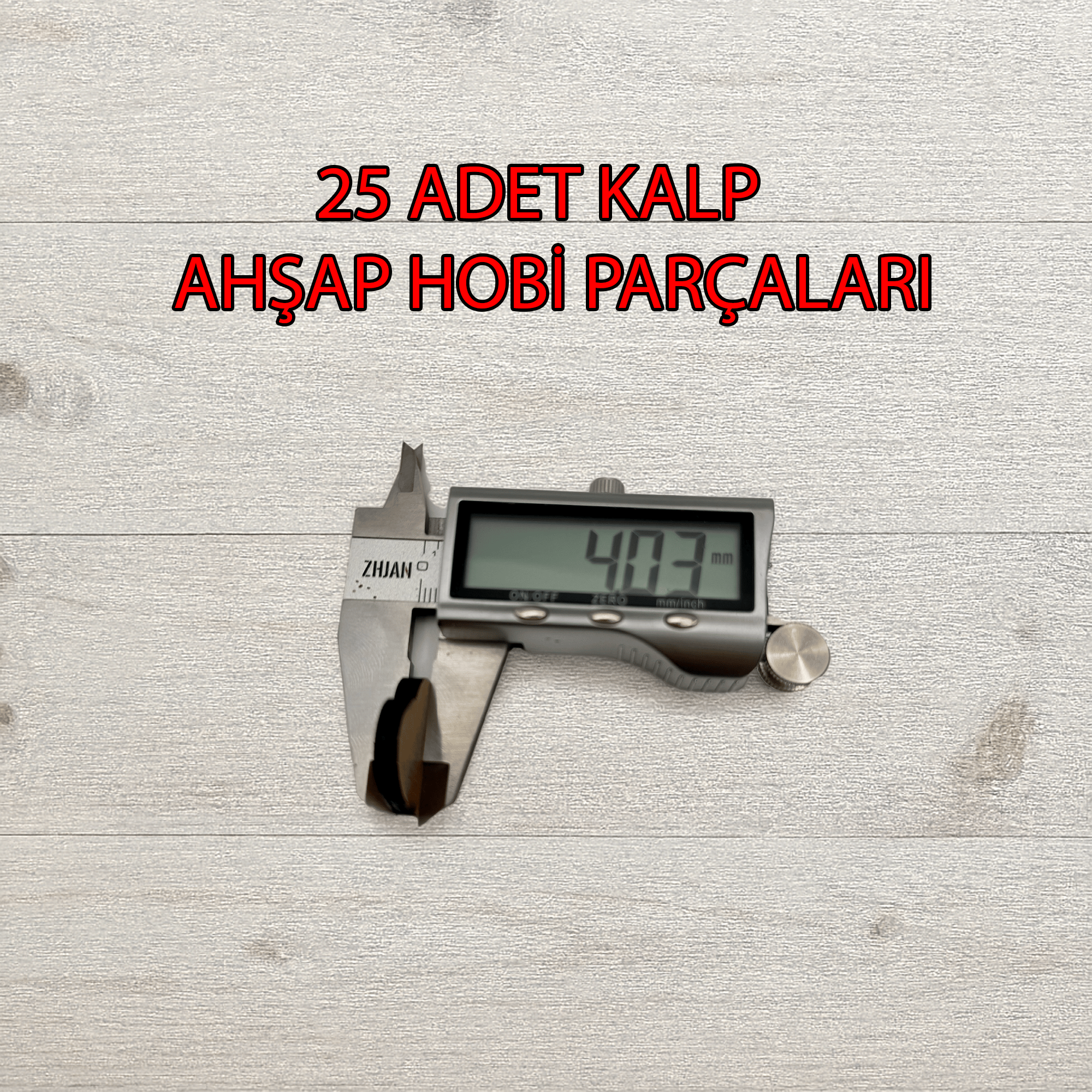 25 Adet Kalp Şeklinde Ahşap Hobi Parçaları – MDF Kaliteli Doğal Kesim – 25x23mm | 4mm Kalınlık