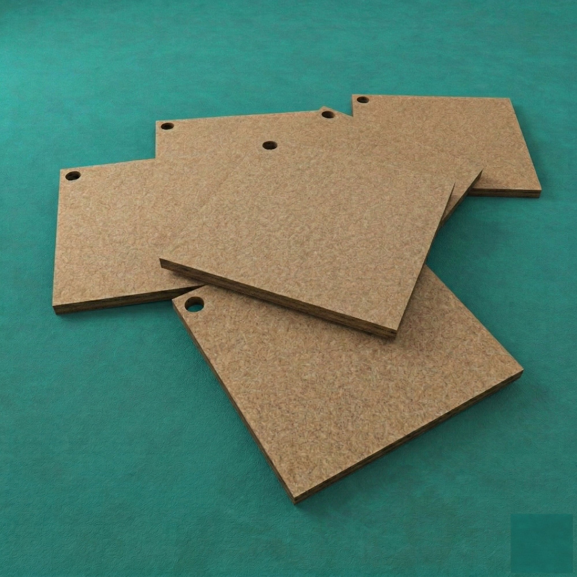 4 mm MDF Kare Sublimasyon Anahtarlık Plakası 4.5x4.5 cm – 50 Adet Ham MDF Blank Keychain