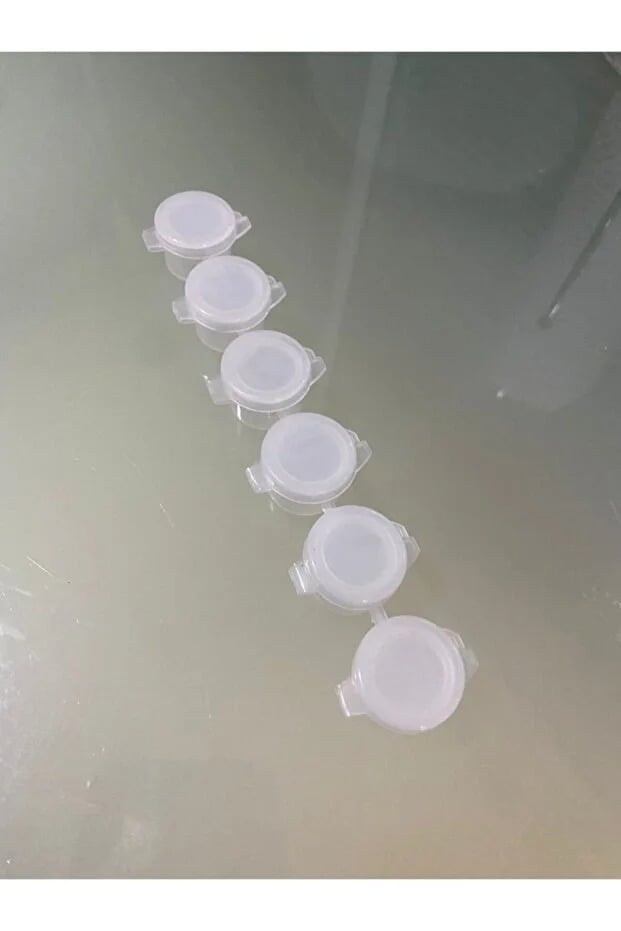 4ml 6'lı Kapaklı Boş Boya Kutusu