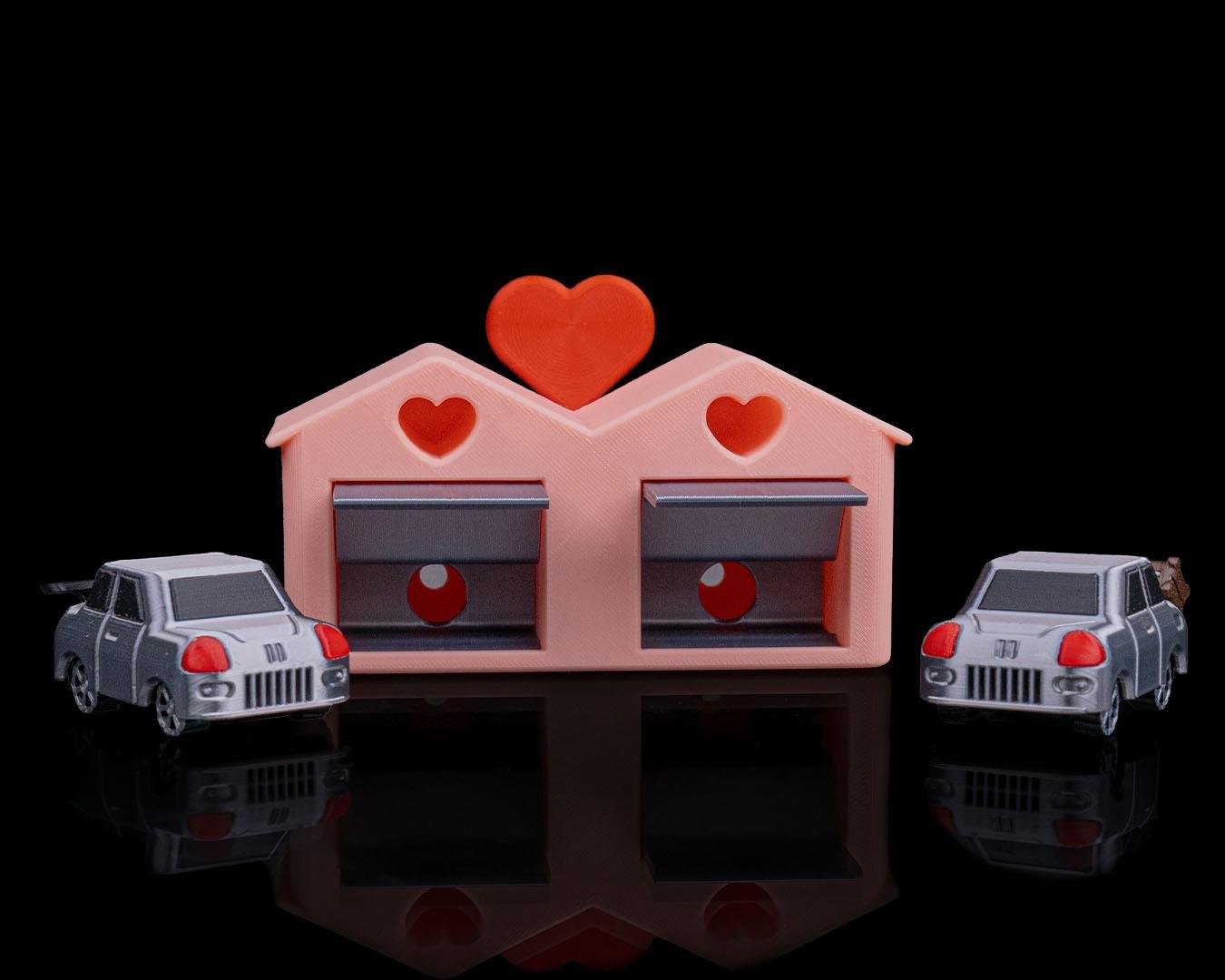 Aşk Garajı Anahtarlık & Uzaktan Kumanda Tutucu – Love Garage Keychain & Remote Holder