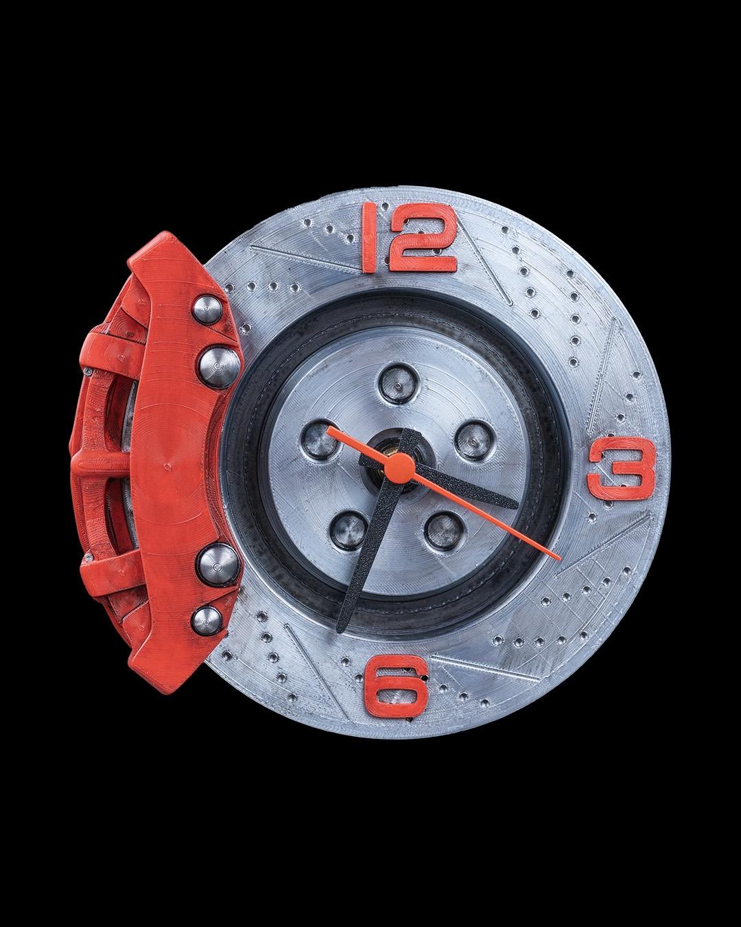 Brake Time Duvar Saati – Spor Fren Diski Tasarımlı Dekoratif Saat