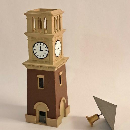 Mini Saat Kulesi Maketi – 14 cm Dekoratif Figür
