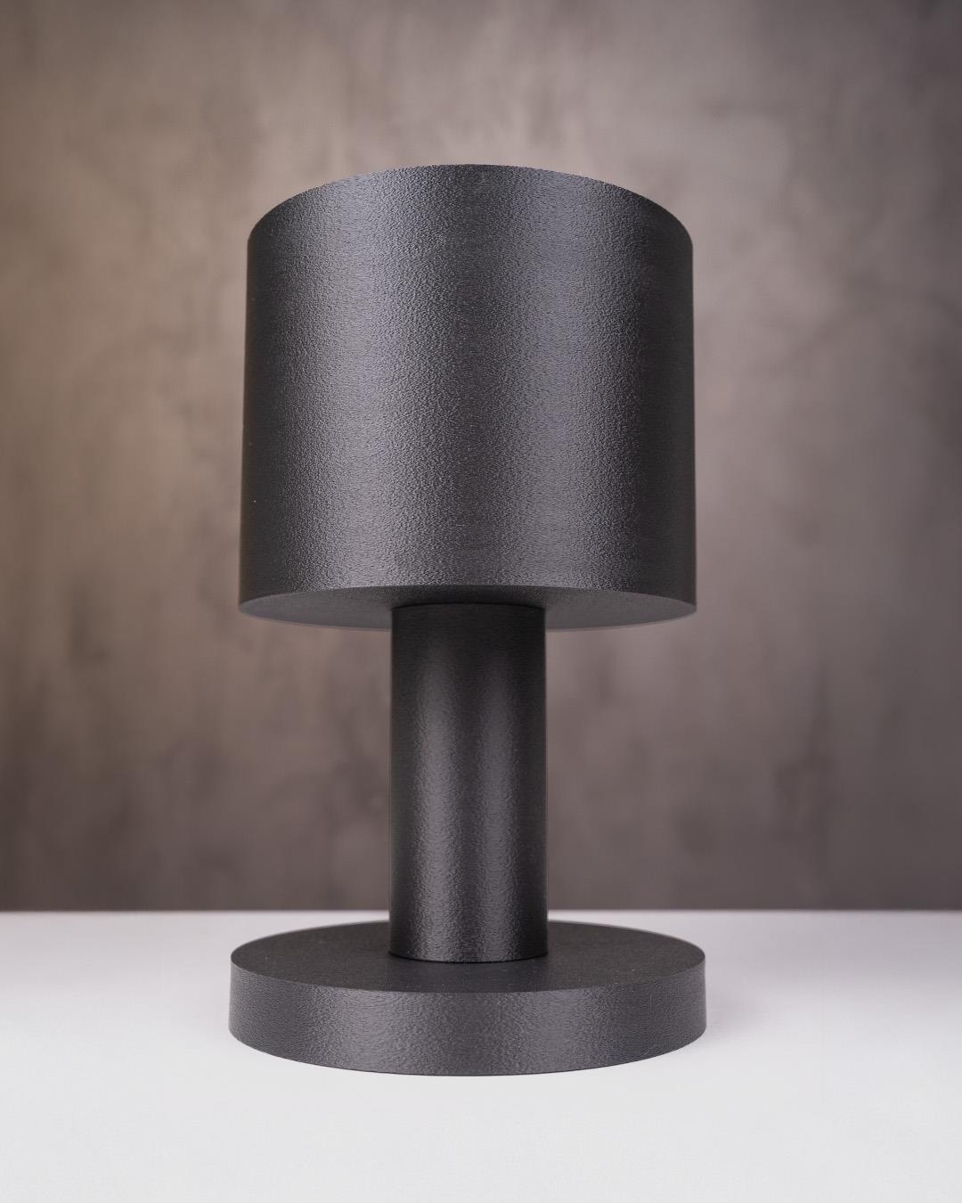 Minimalist Cylinder Masa Lambası  Modern Endüstriyel Tarz Işık Kaynağı - Minimalist Table Lamp