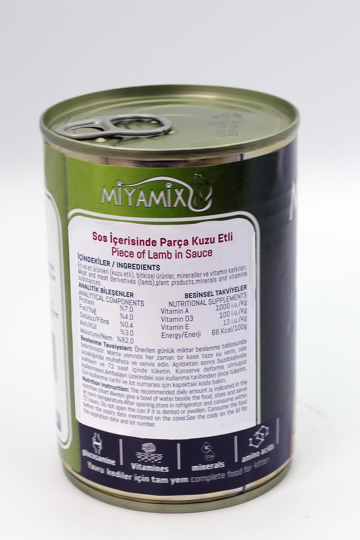 Miyamix Kuzu Etli Yavru Kedi Yaş Mama 415gr 5 Adet