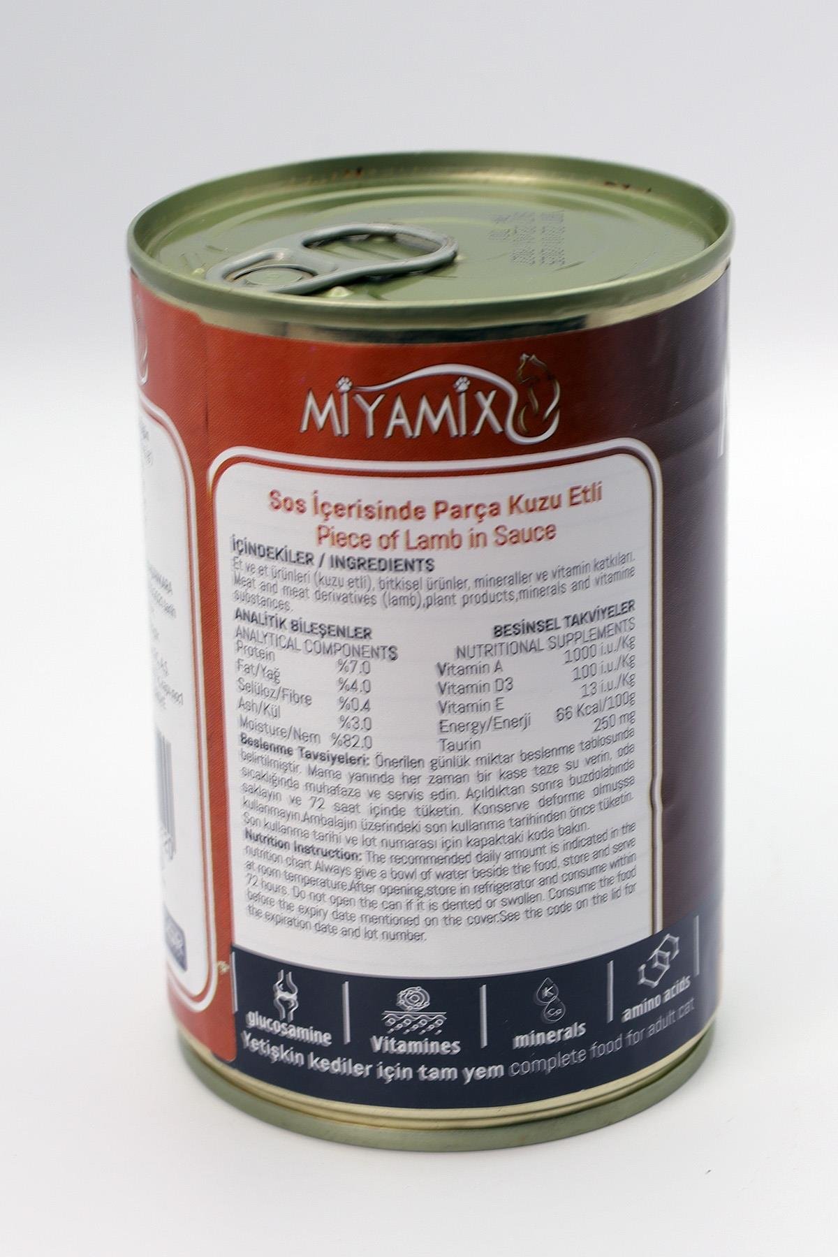 Miyamix Kuzu Etli Yetişkin Kedi Yaş Mama 415gr 5 Adet