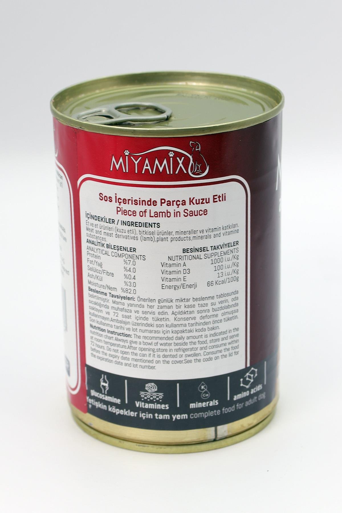 Miyamix Kuzu Etli Yetişkin Köpek Yaş Mama 415gr 5 Adet