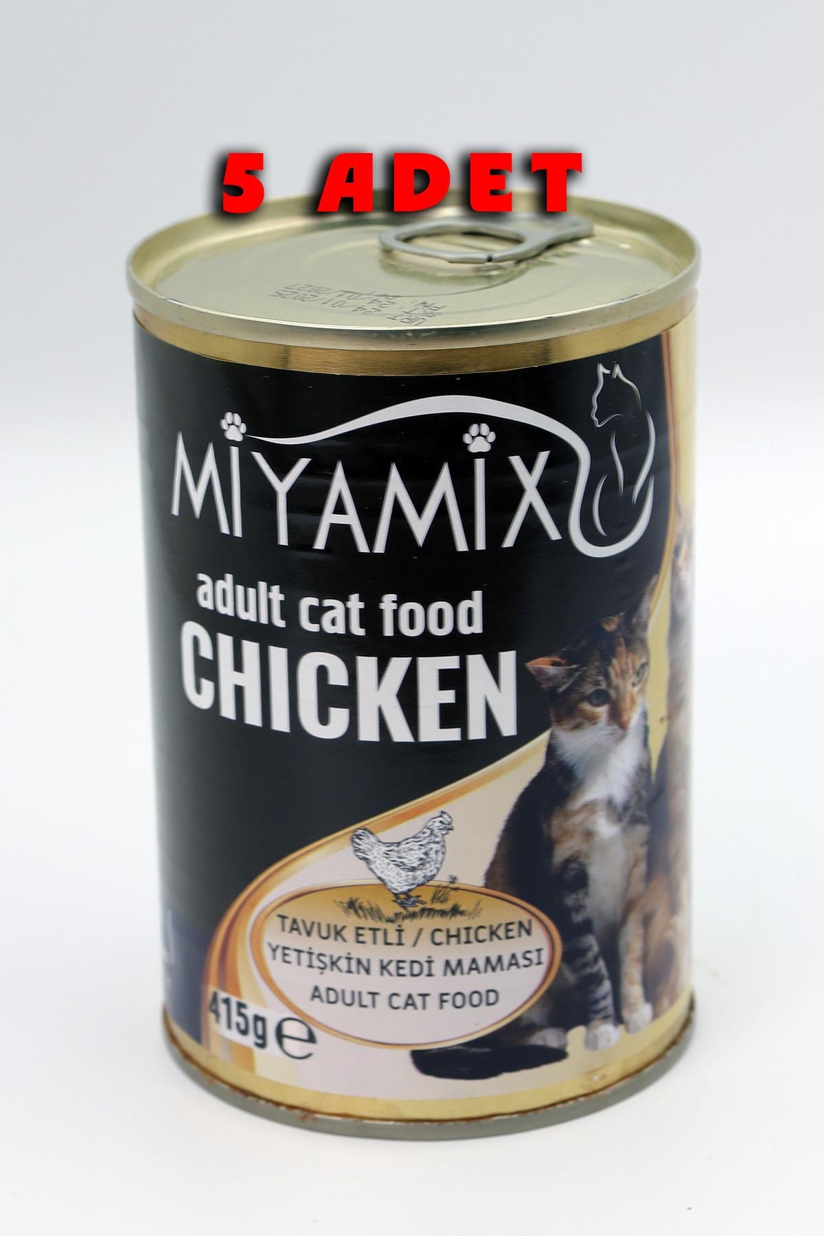 Miyamix Tavuk Etli Yetişkin Kedi Yaş Mama 415gr 5 Adet