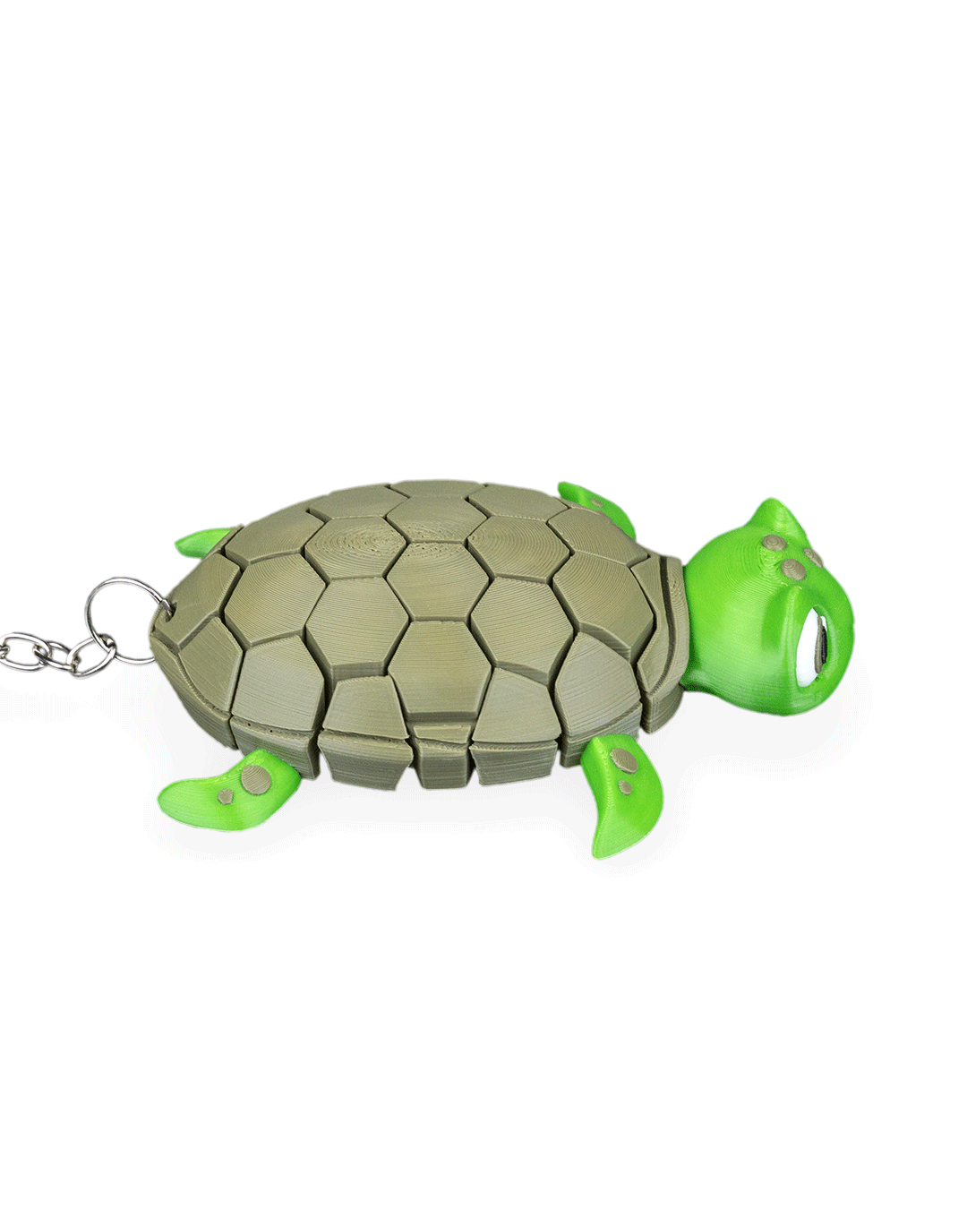 Tatlı Kaplumbağa Figürü Anahtarlık (3D Baskı)