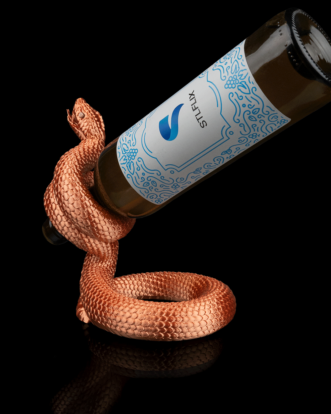 Vino Viper – Yılan Temalı Şarap Şişeliği