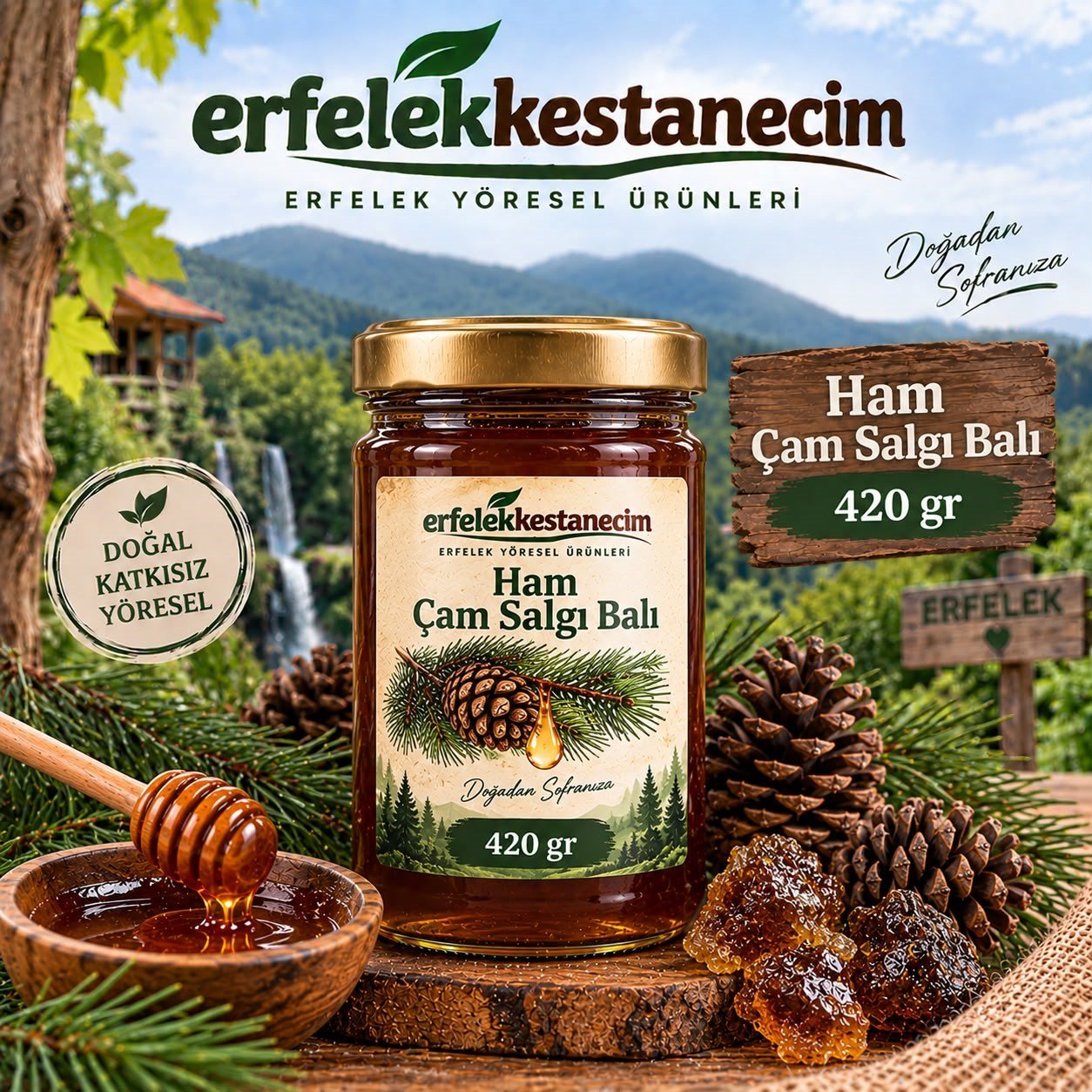 Ham Çam (Salgı) Balı 420 gr