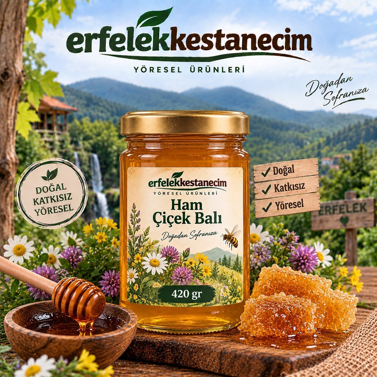 Ham Çiçek Balı 420 gr