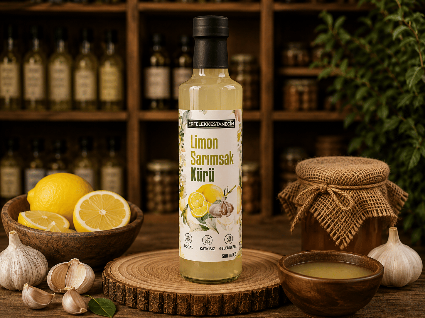 Limon Sarımsak Kürü 750 ML
