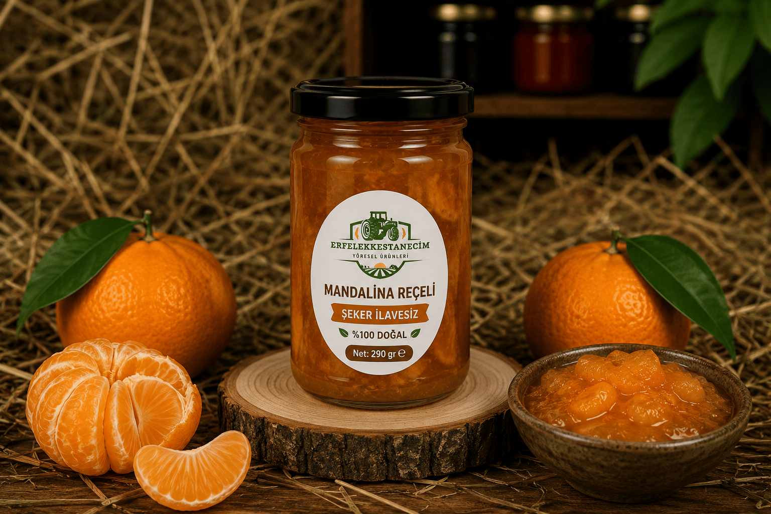 Şeker İlavesiz Mandalina Reçeli 290 GR