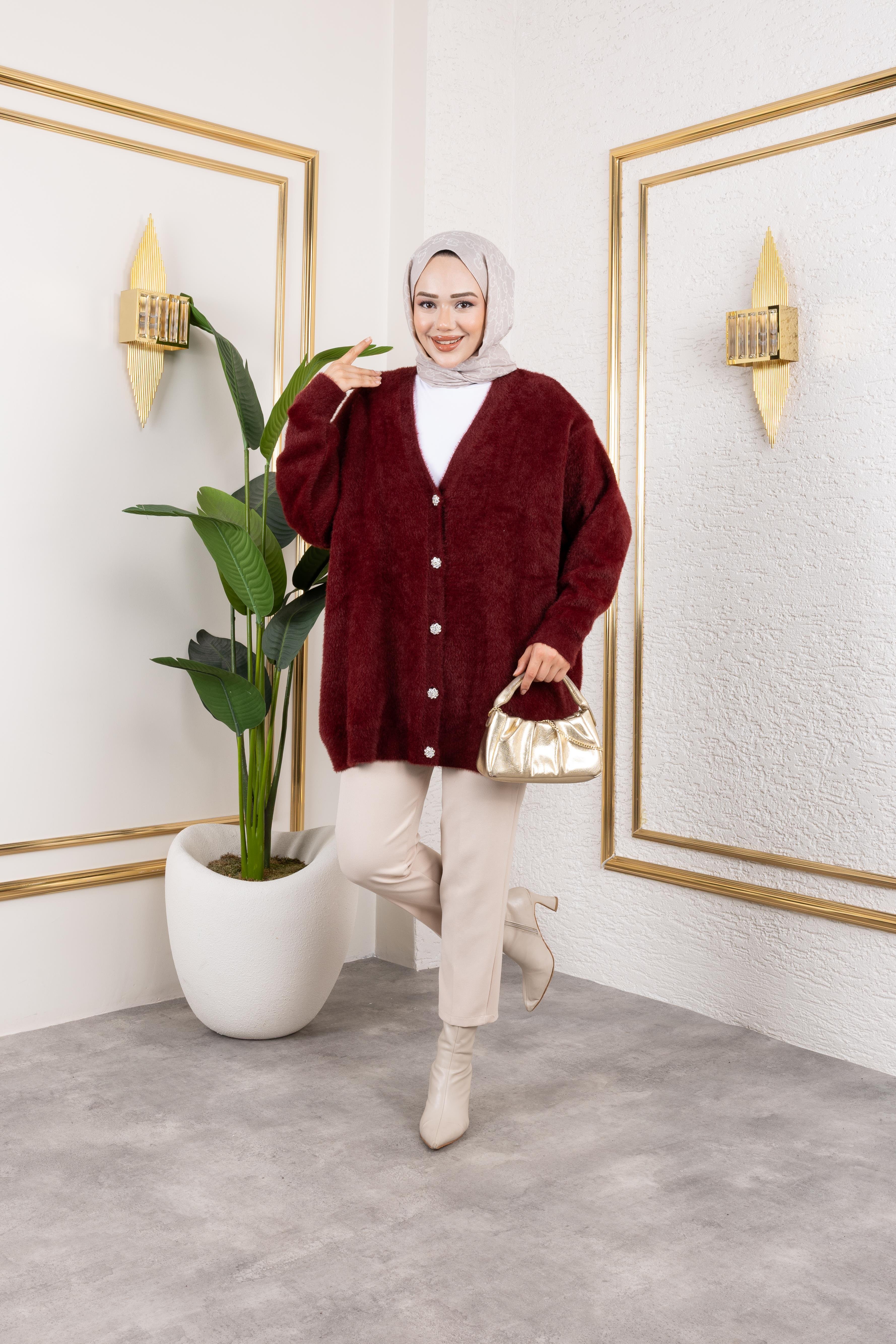 Angora Hırka | Bordo