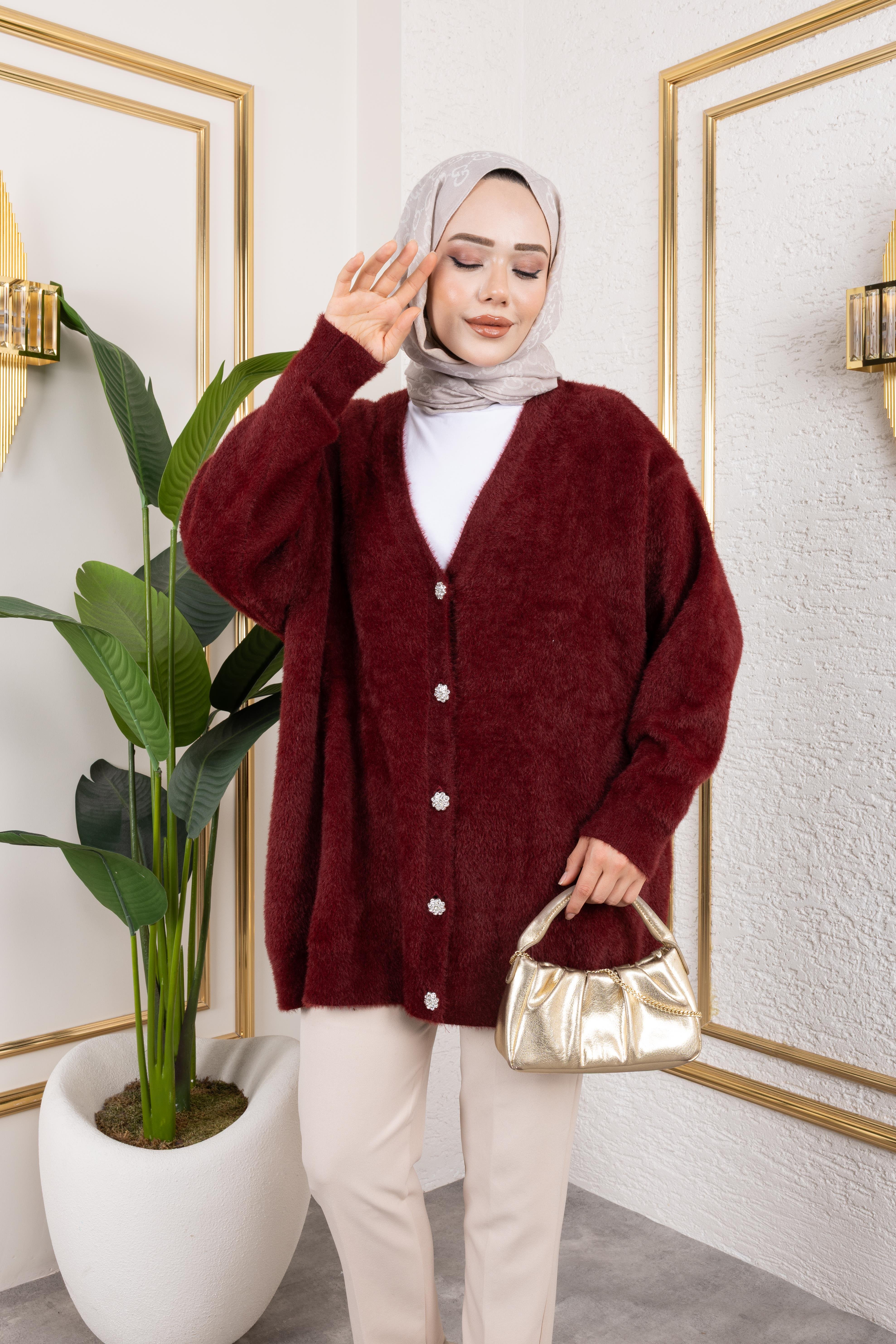 Angora Hırka | Bordo