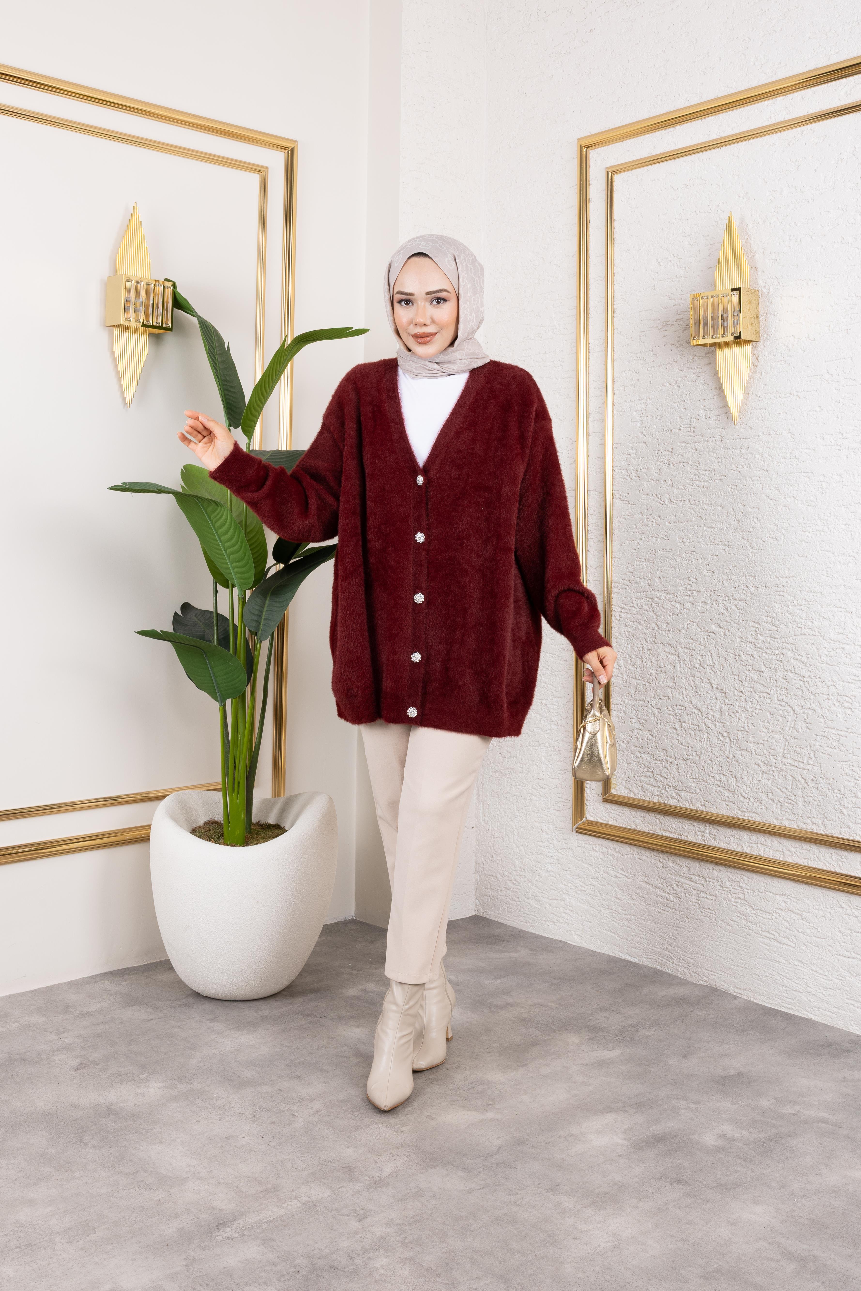 Angora Hırka | Bordo