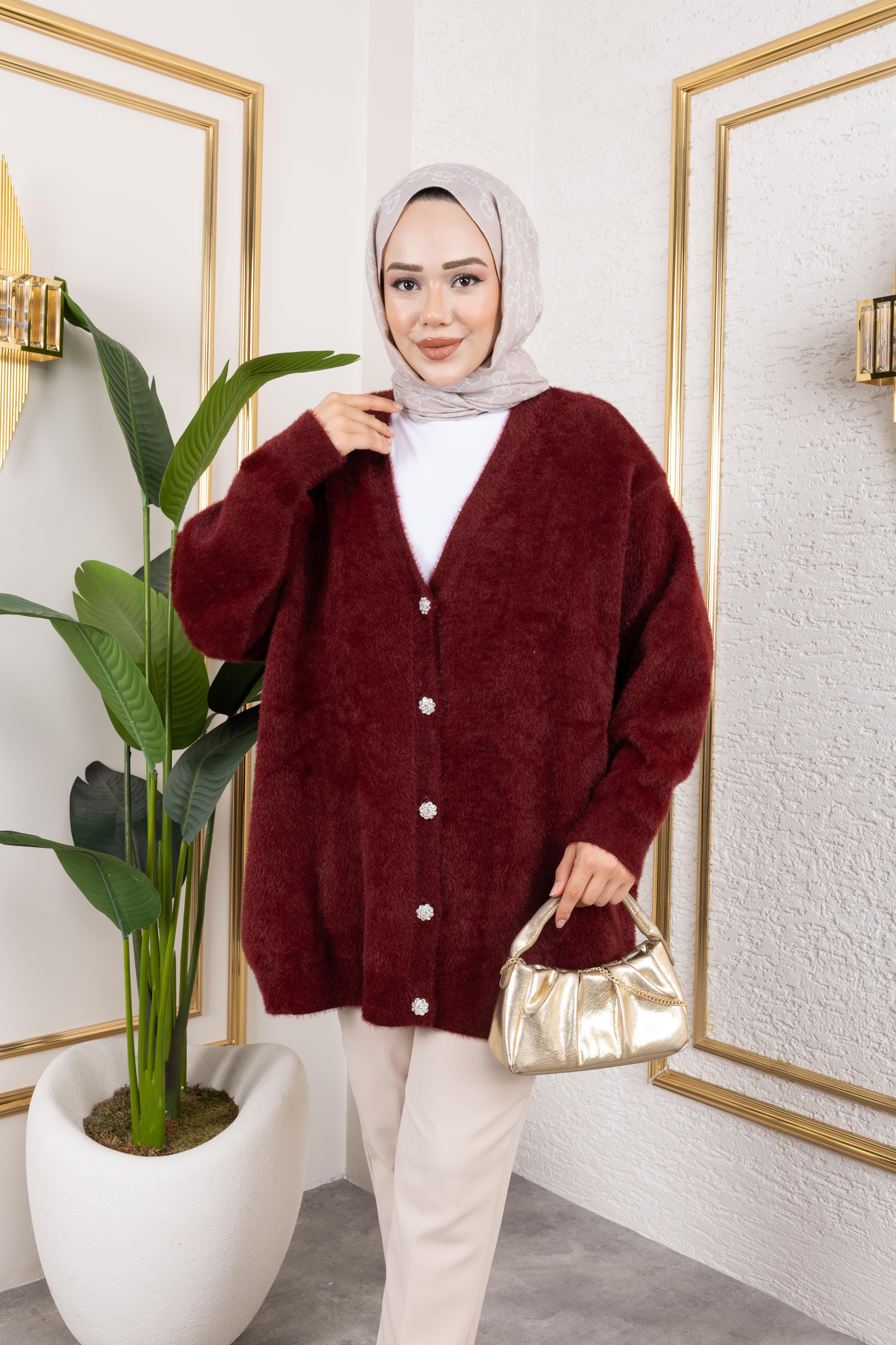 Angora Hırka | Bordo