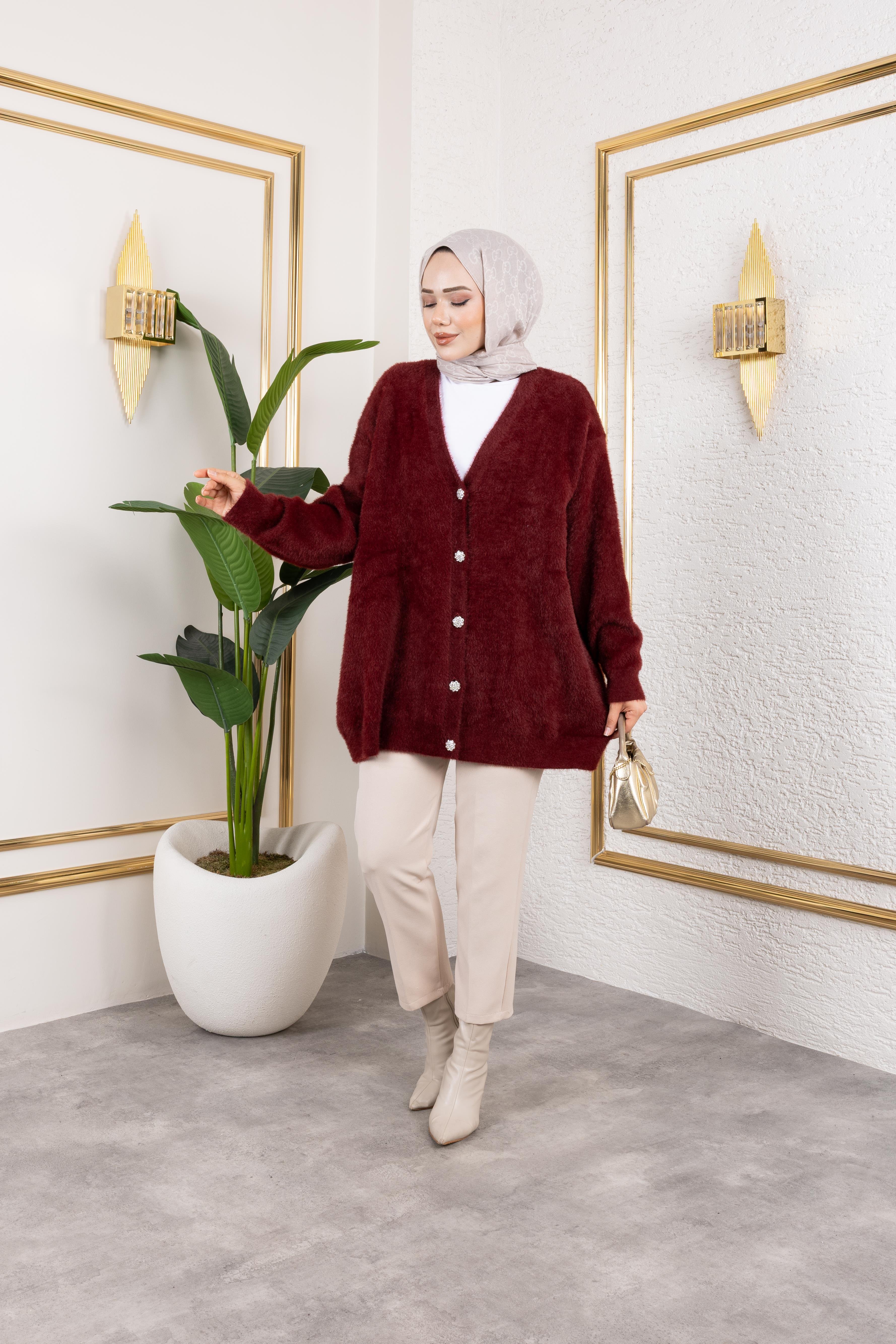 Angora Hırka | Bordo