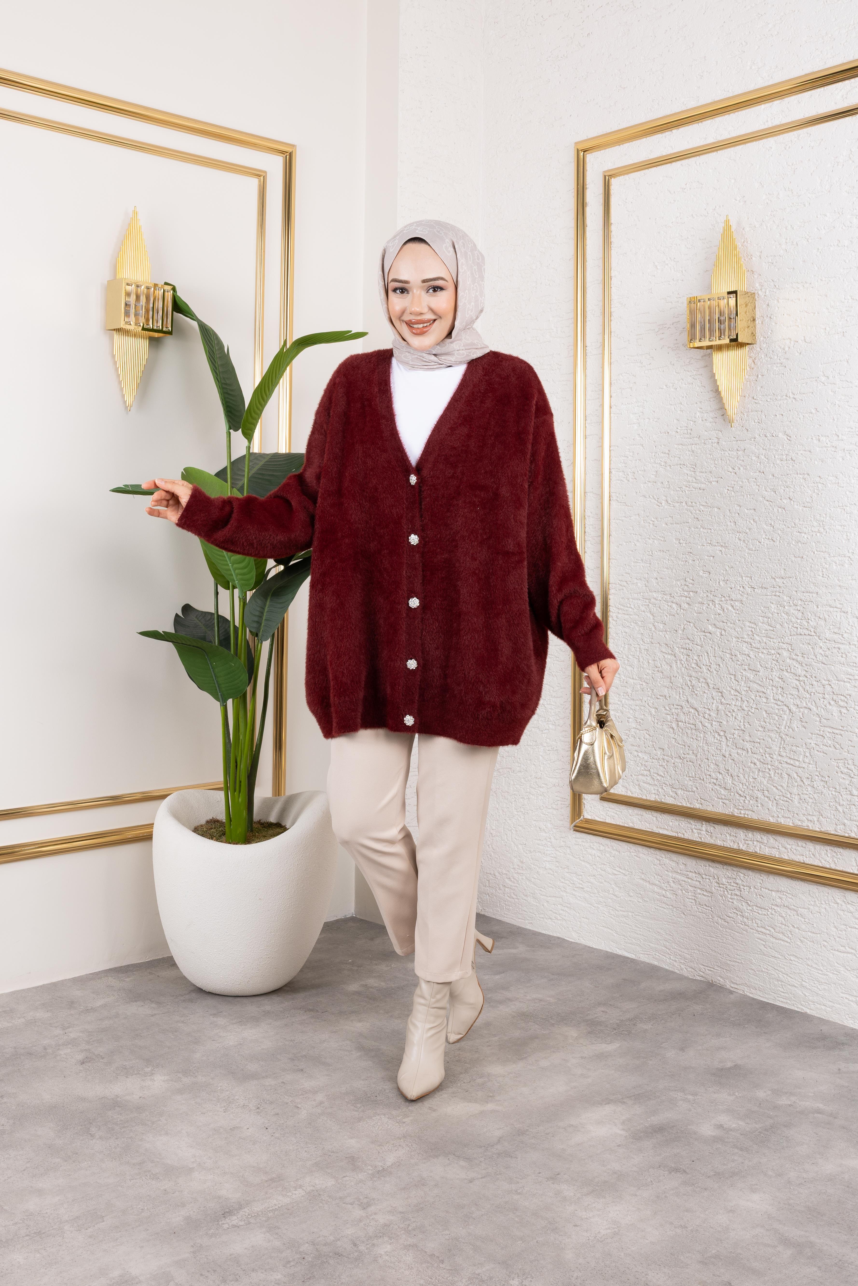Angora Hırka | Bordo