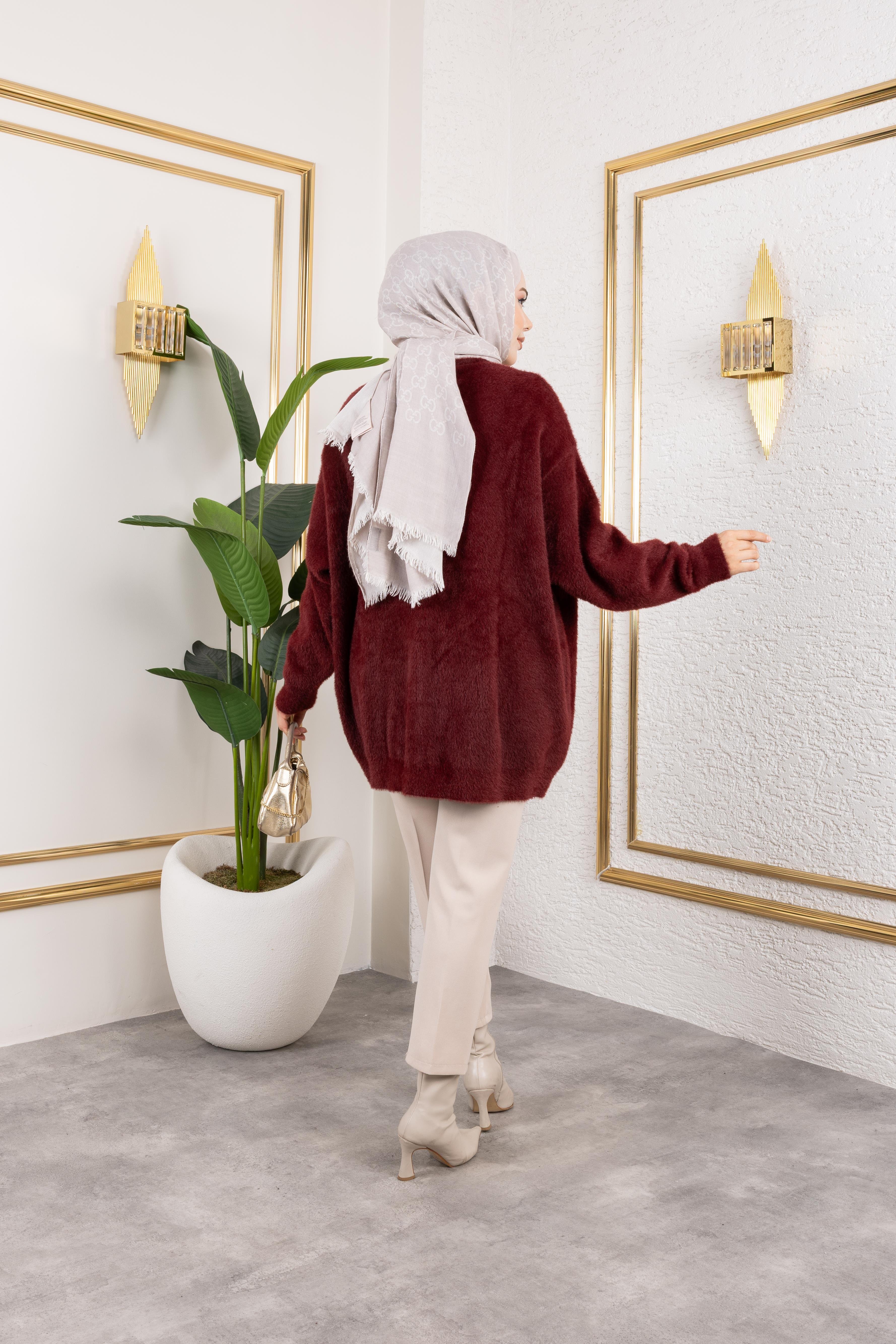 Angora Hırka | Bordo