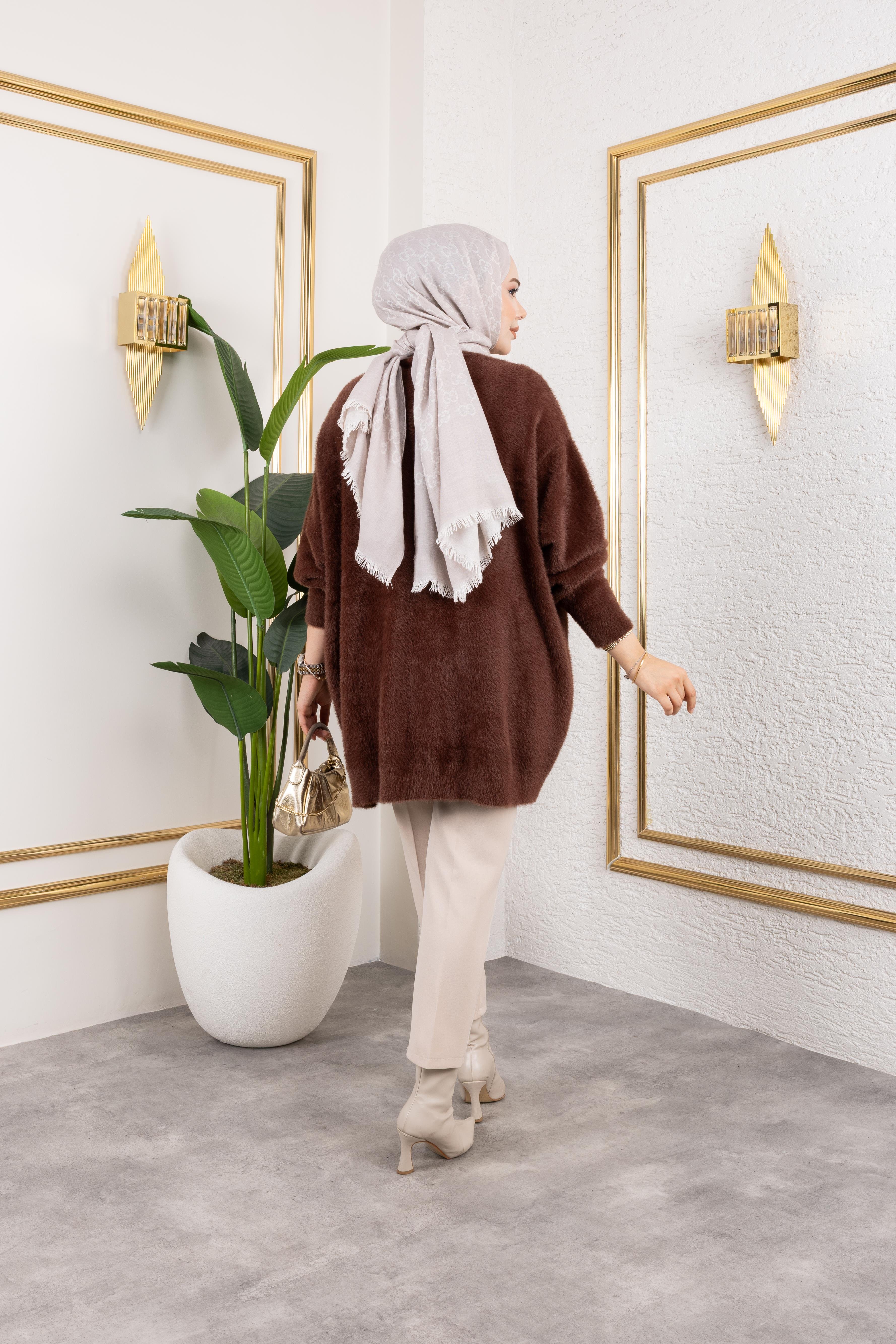 Angora Hırka | Kahverengi