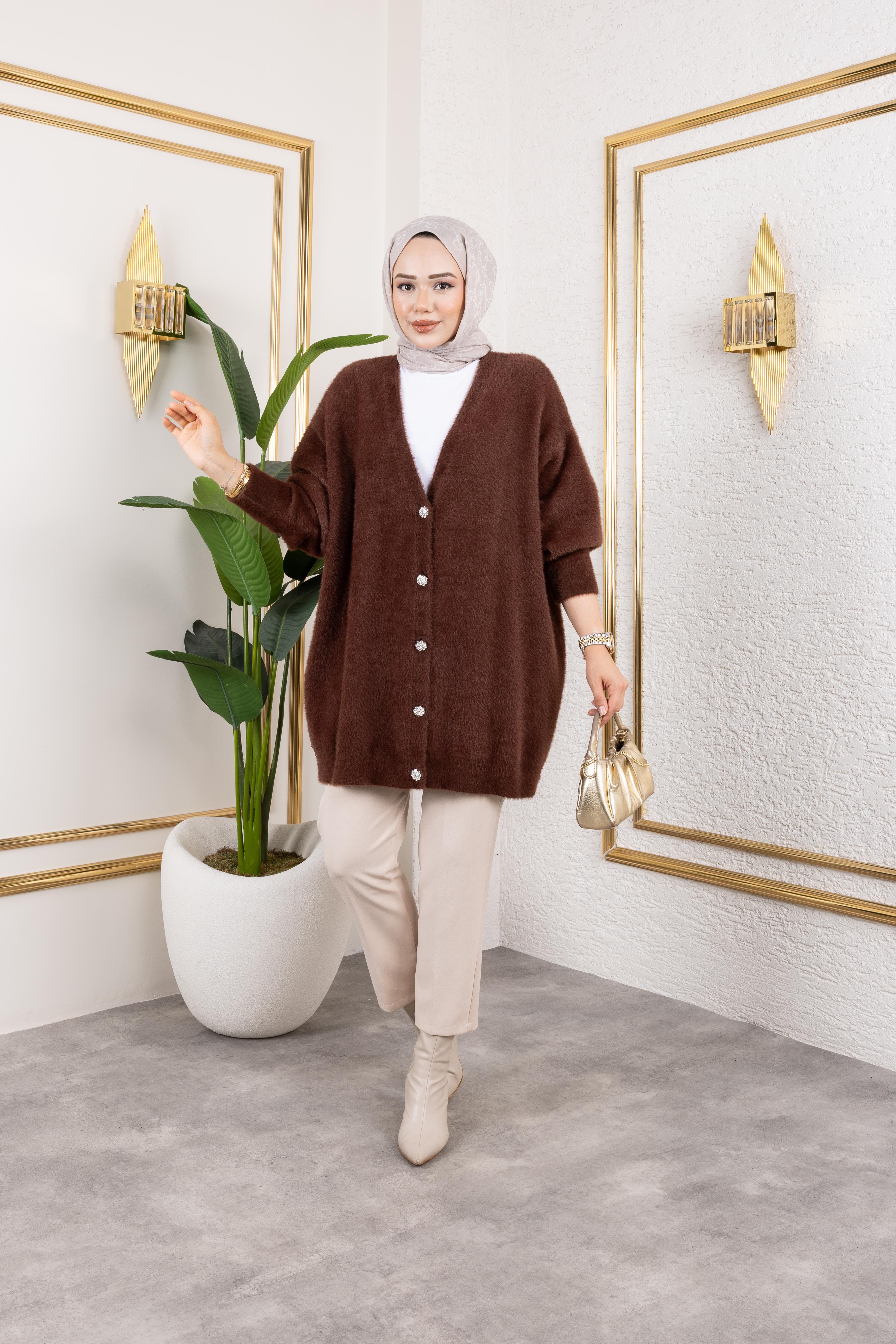 Angora Hırka | Kahverengi