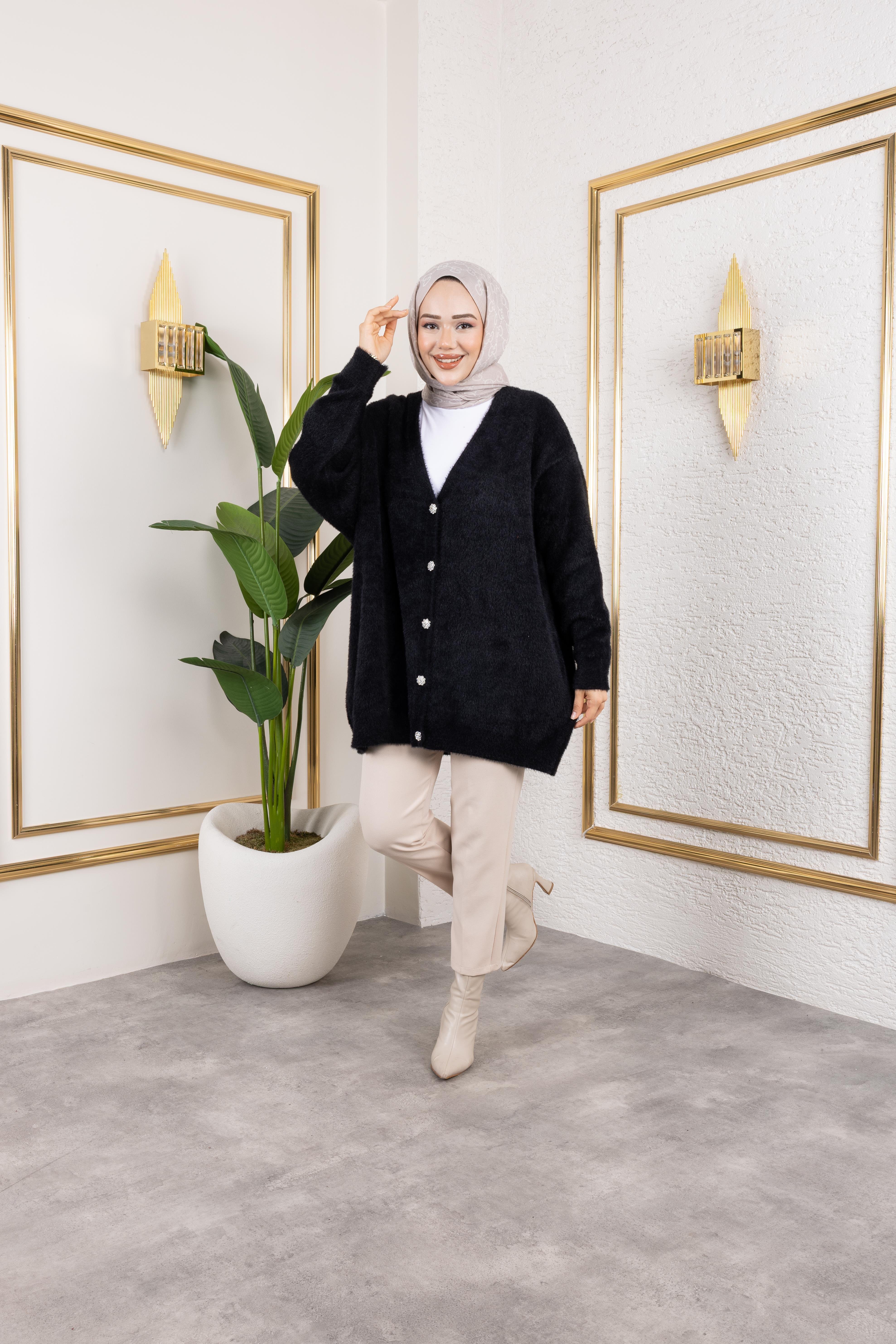 Angora Hırka | Siyah