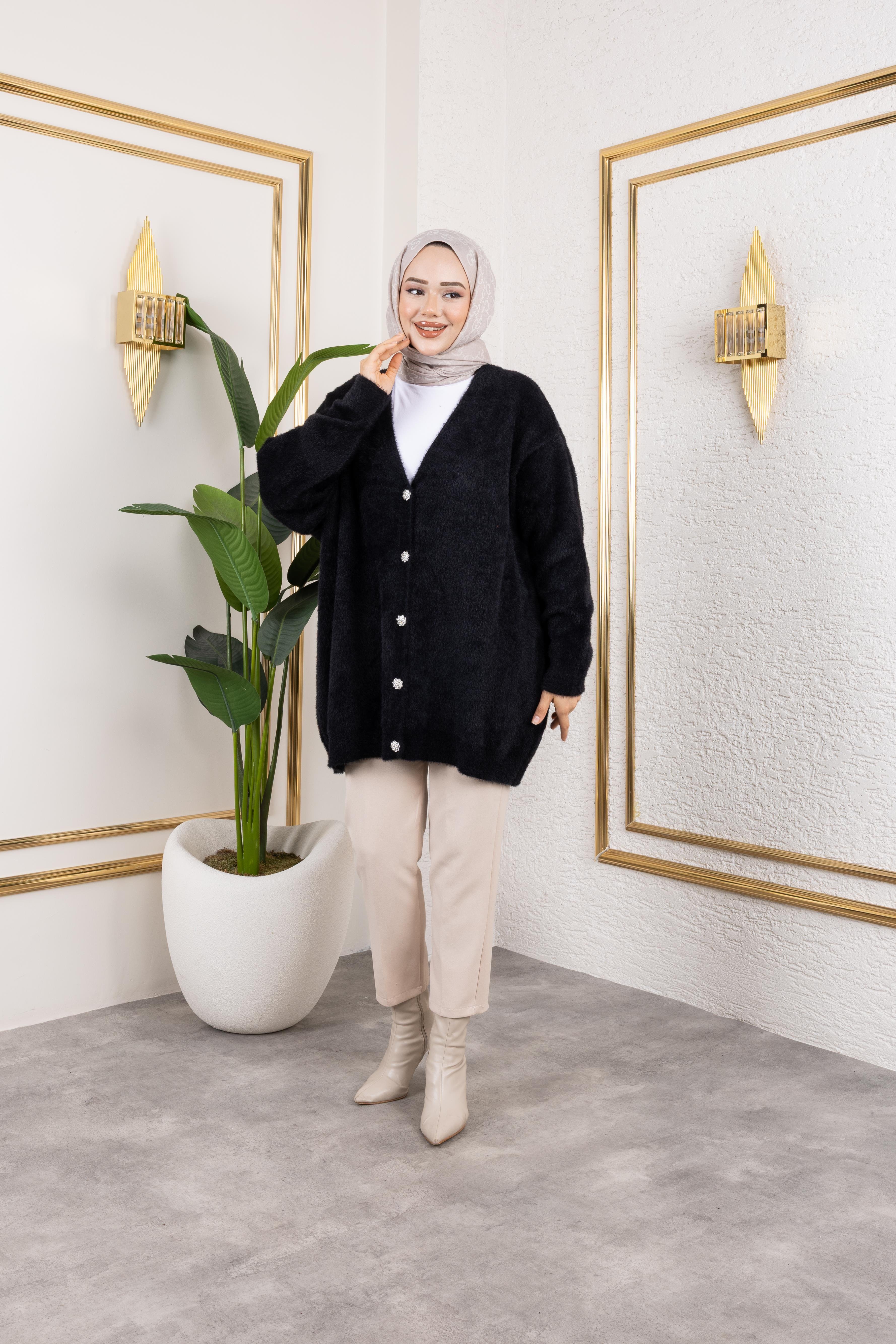 Angora Hırka | Siyah