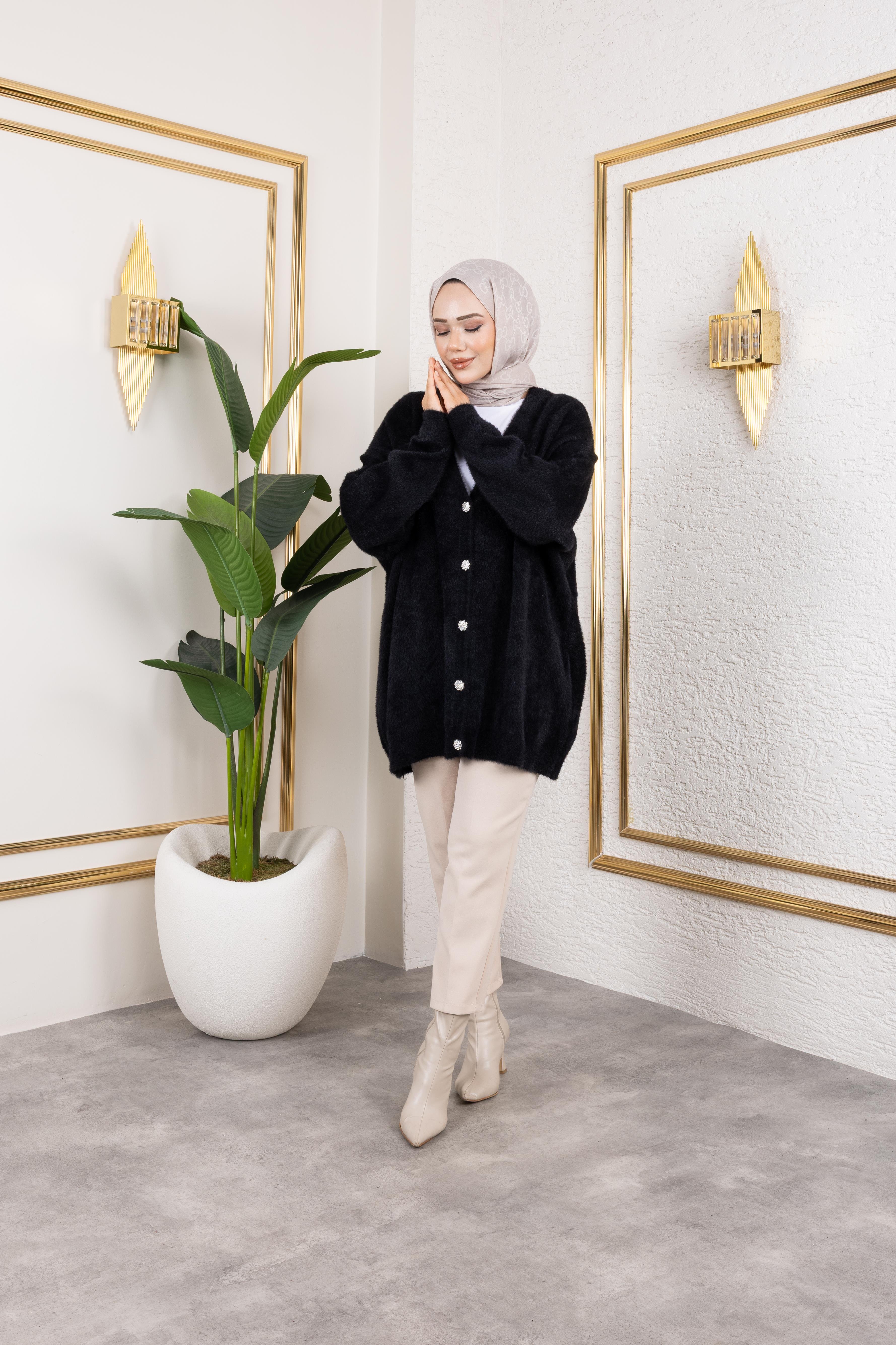 Angora Hırka | Siyah