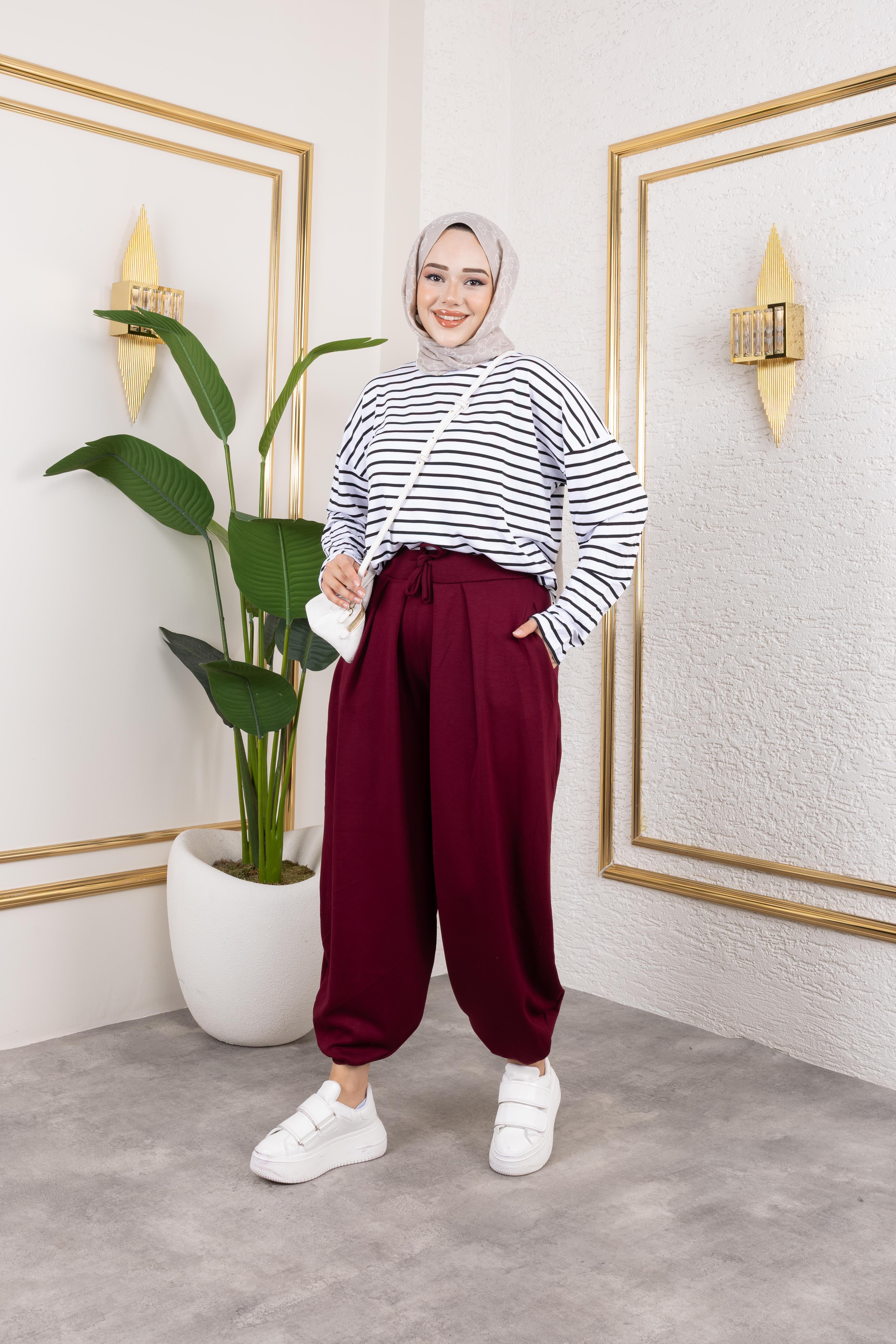 Basic Çizgili Sweat