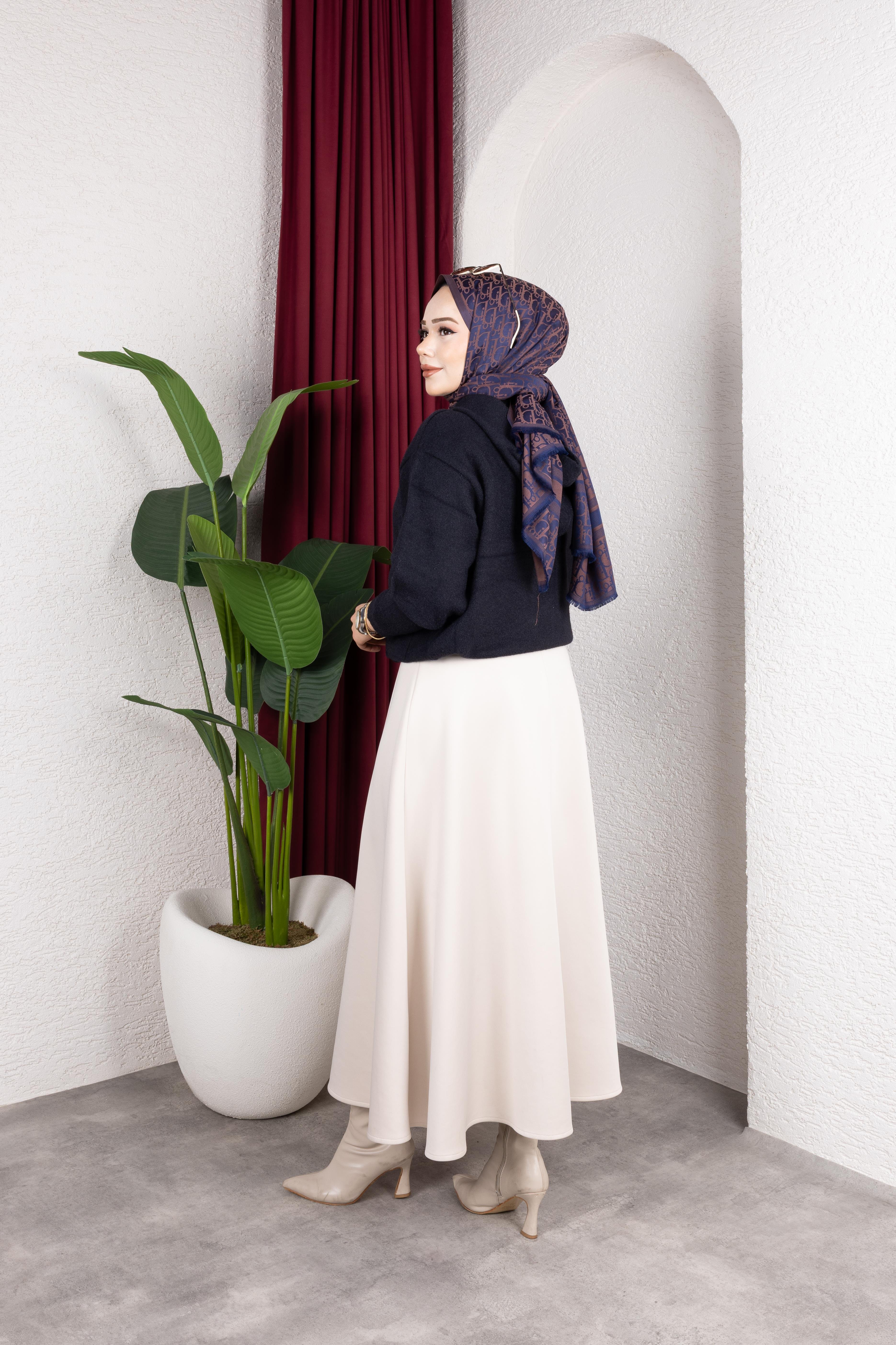 Düğmeli Hırka | Siyah