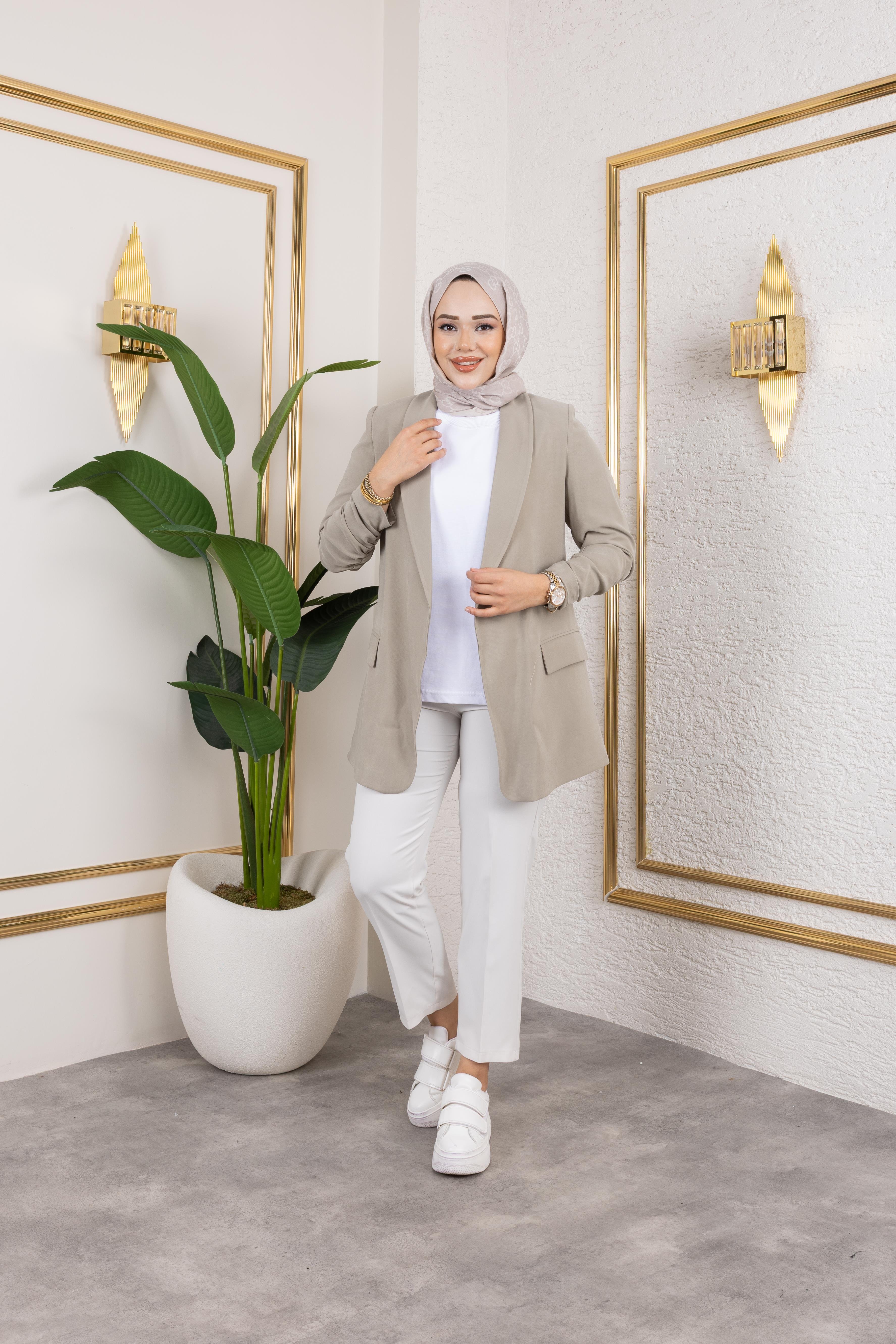 Duru Blazer Ceket Mint Yeşili