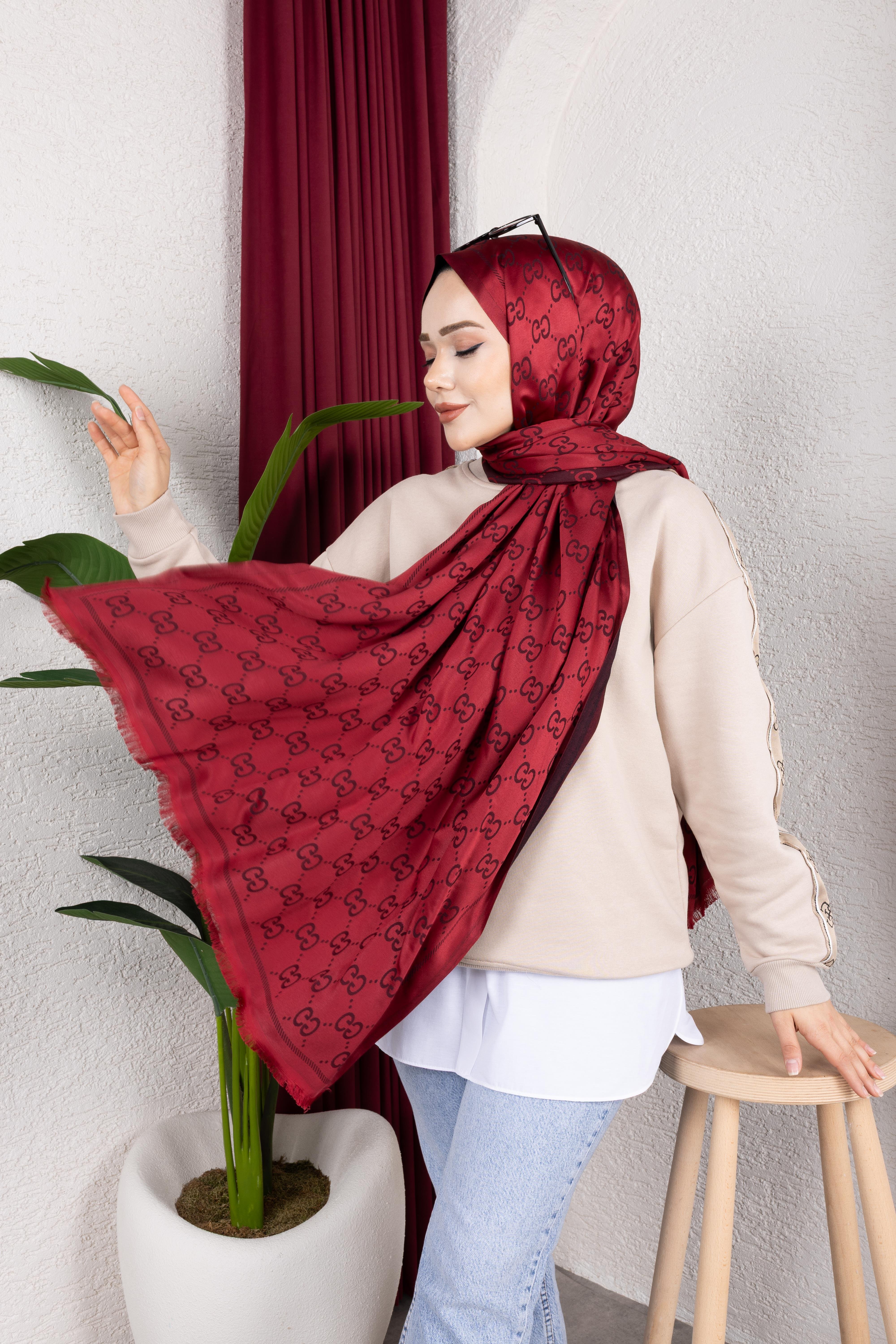 G Desen Şal | Bordo