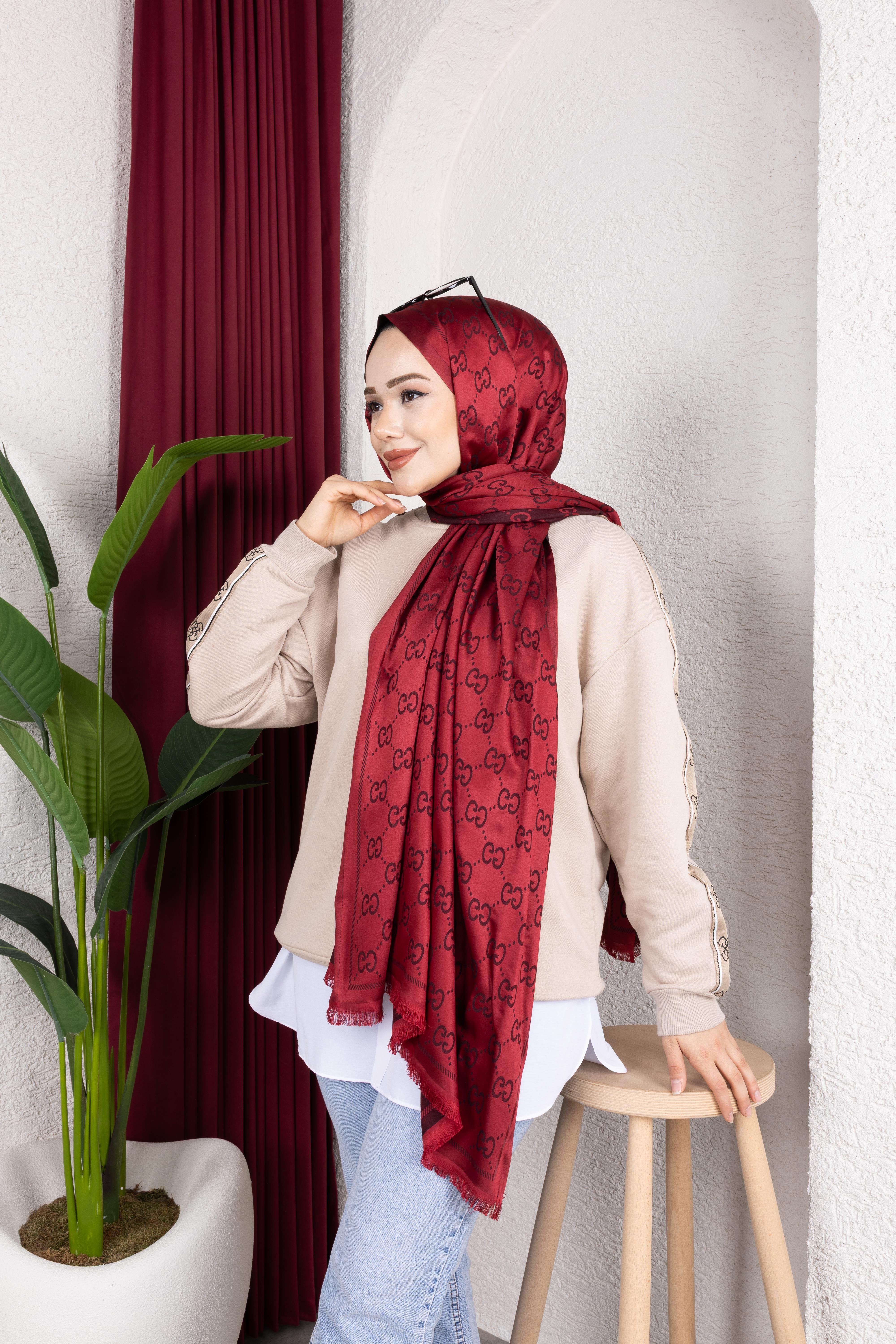 G Desen Şal | Bordo