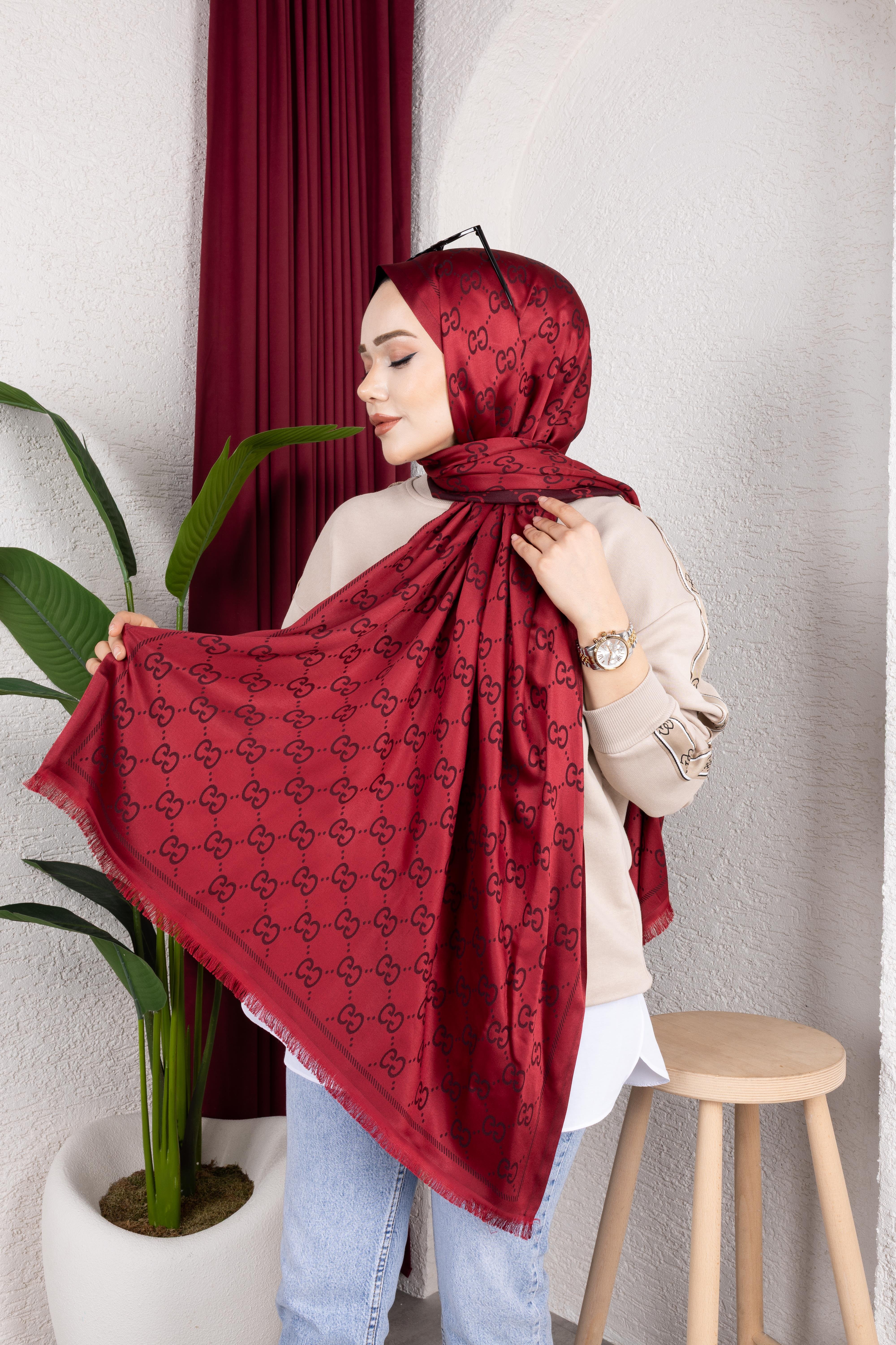 G Desen Şal | Bordo