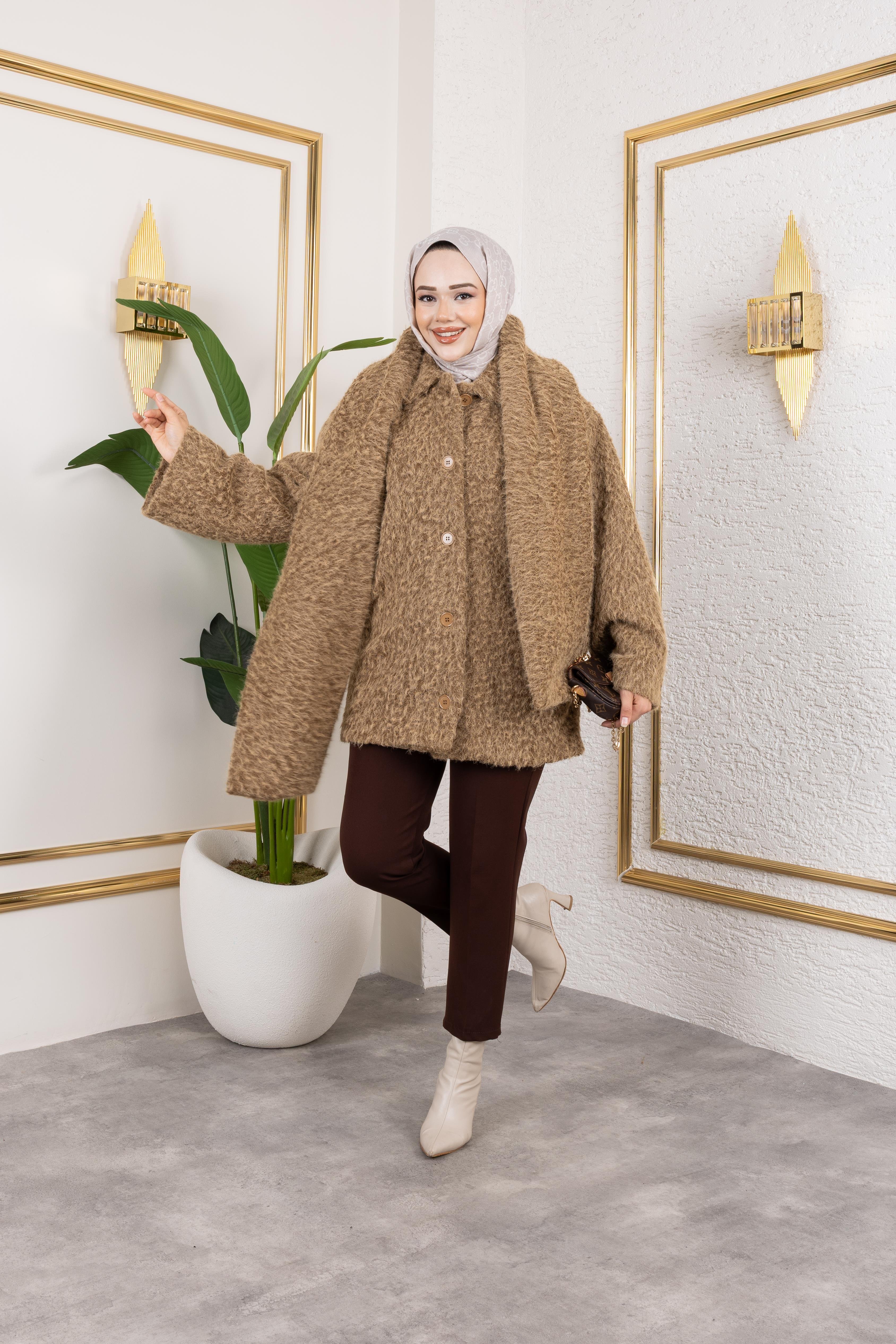 Kahve Atkılı Kaban