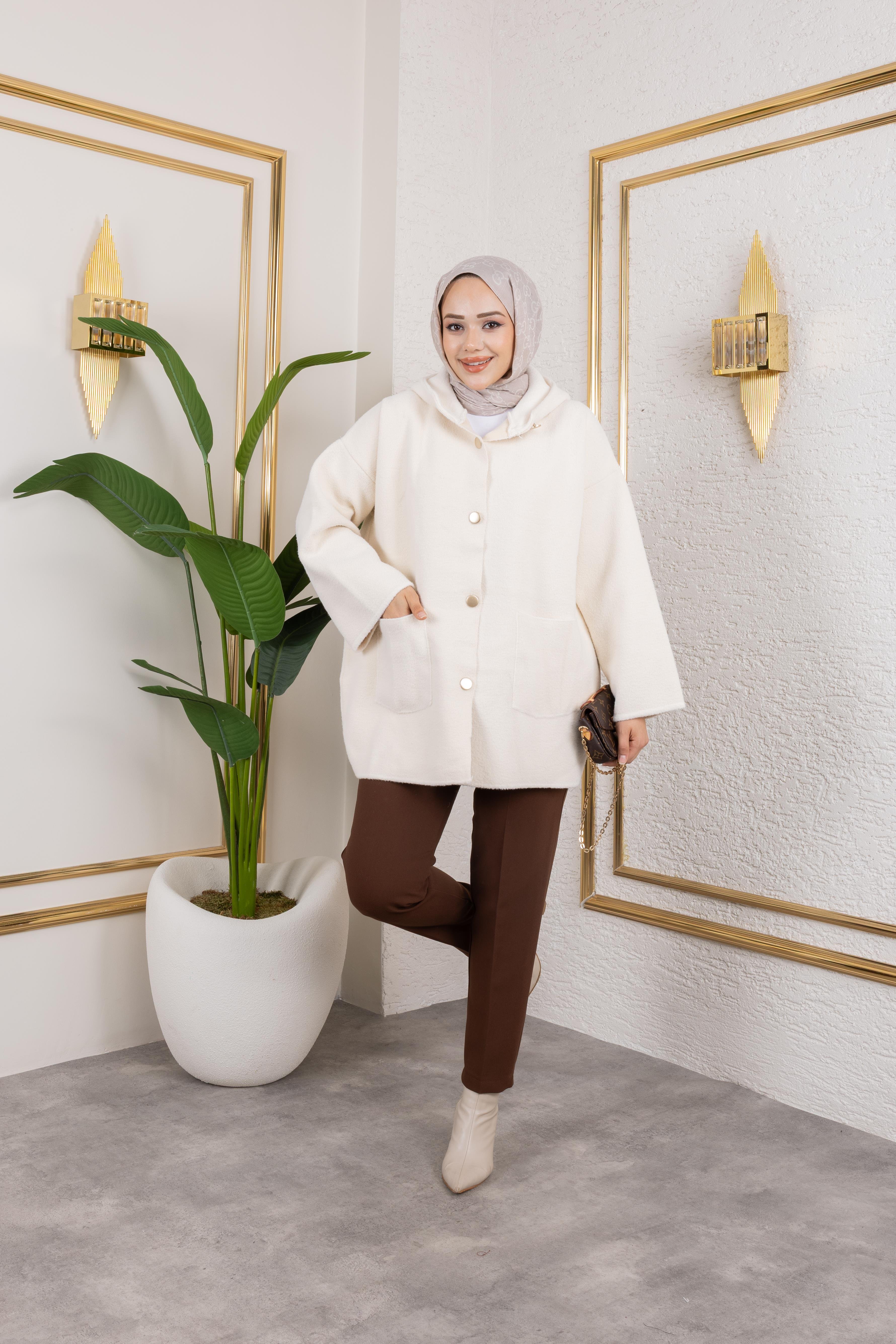 Keçe Hırka | Ekru