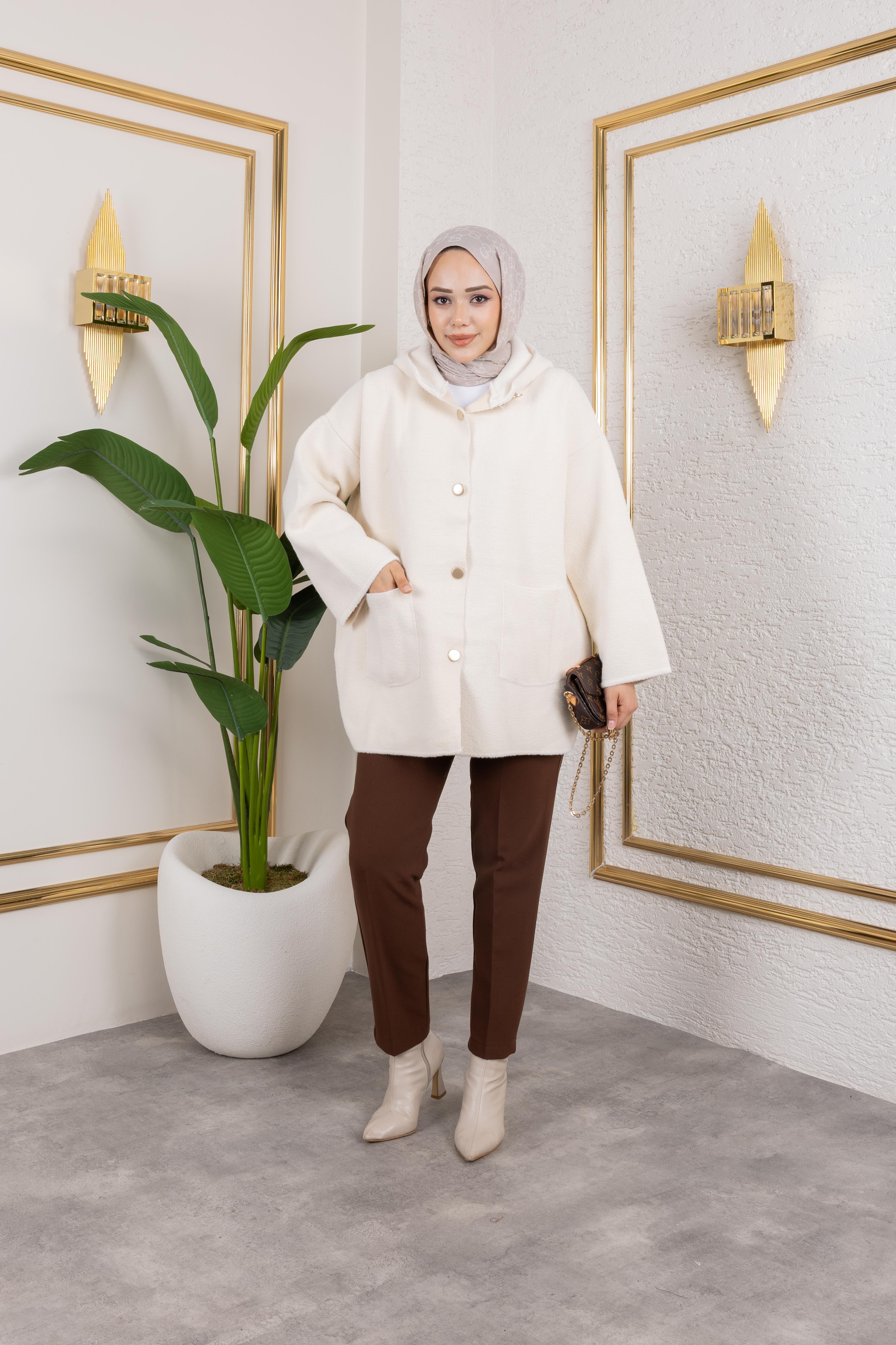 Keçe Hırka | Ekru