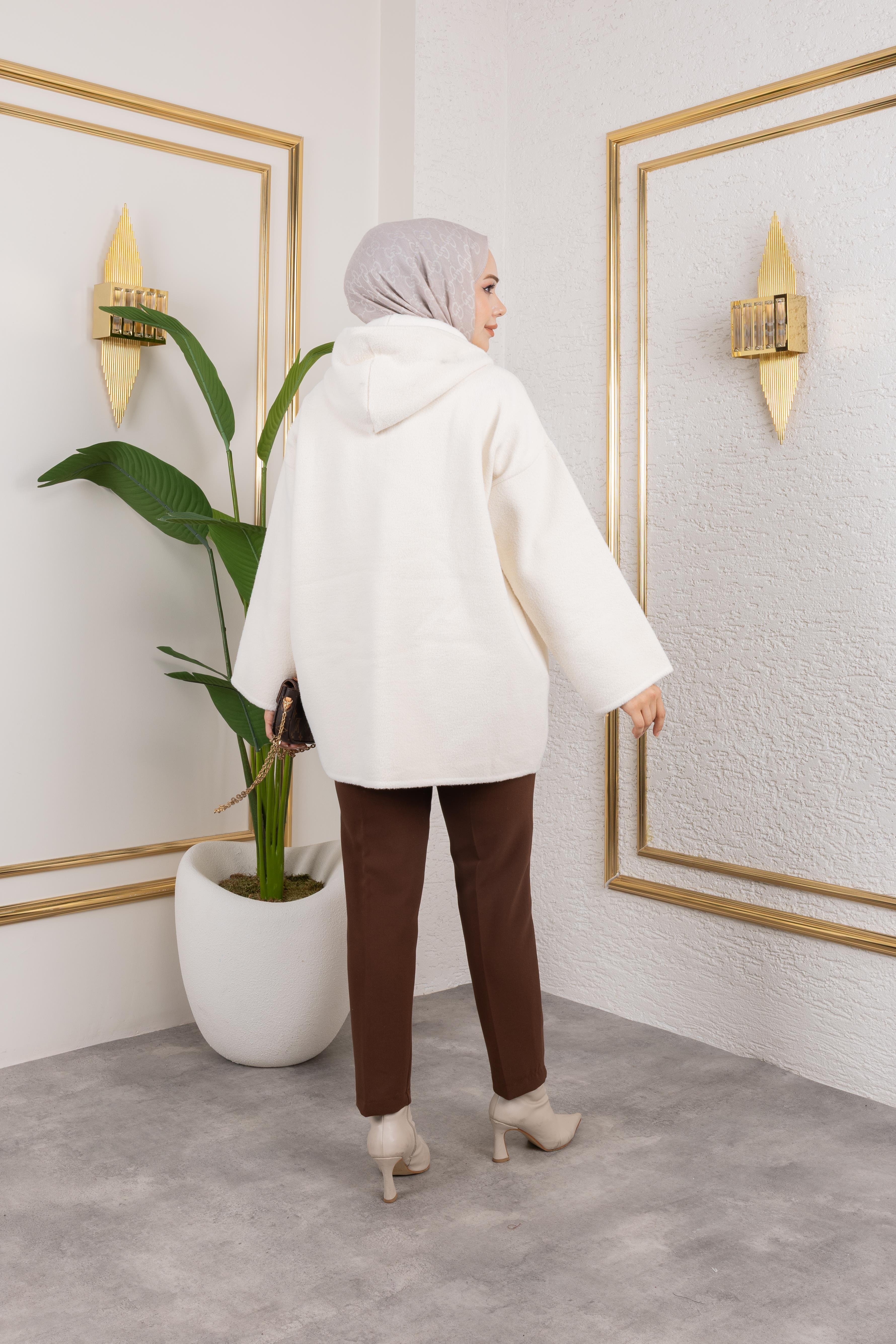Keçe Hırka | Ekru