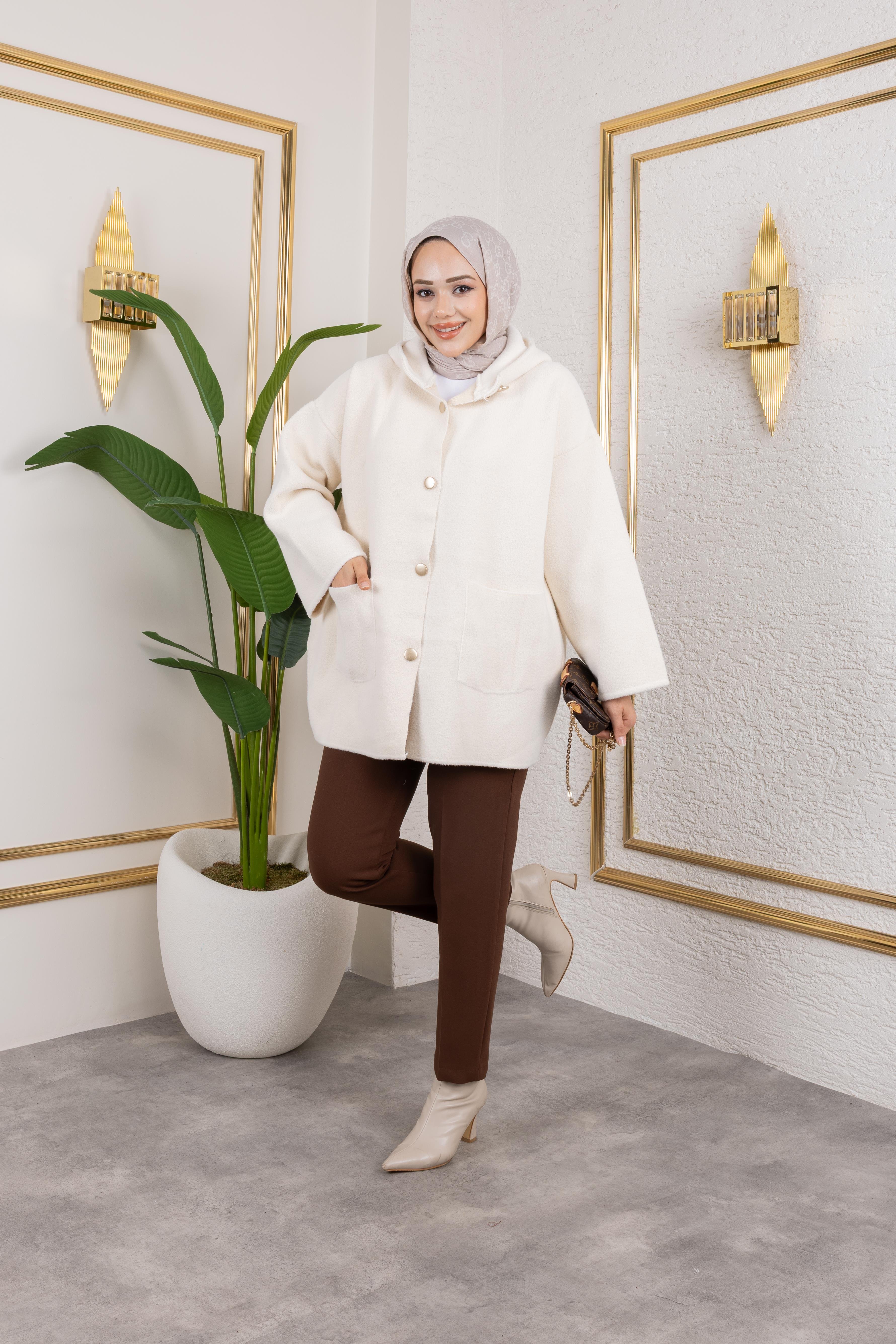 Keçe Hırka | Ekru