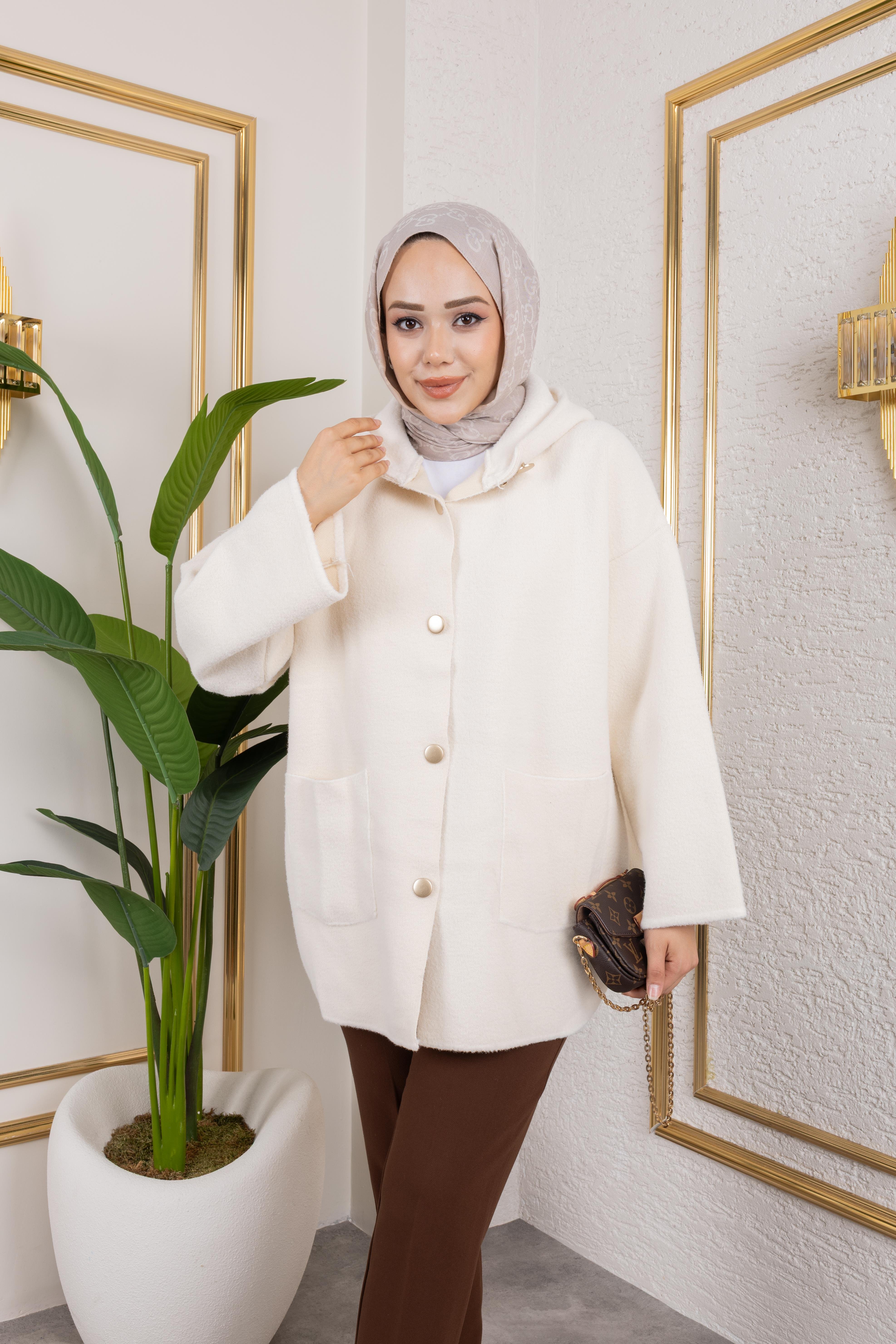 Keçe Hırka | Ekru