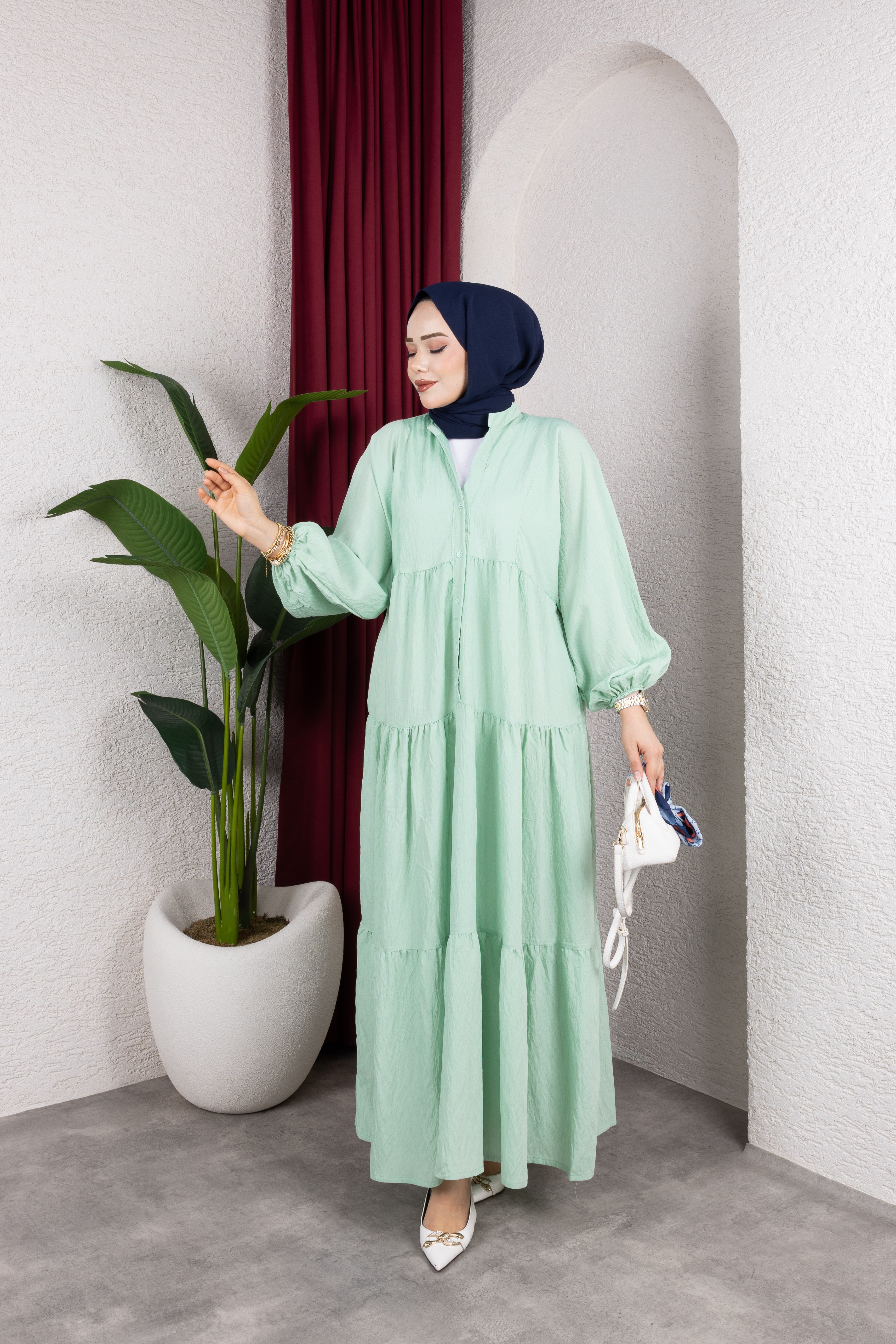 Mira Elbise | Mint Yeşili